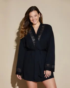 Allure Sleep Robe | Black