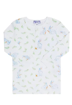 Blue Bunny Print Pajama