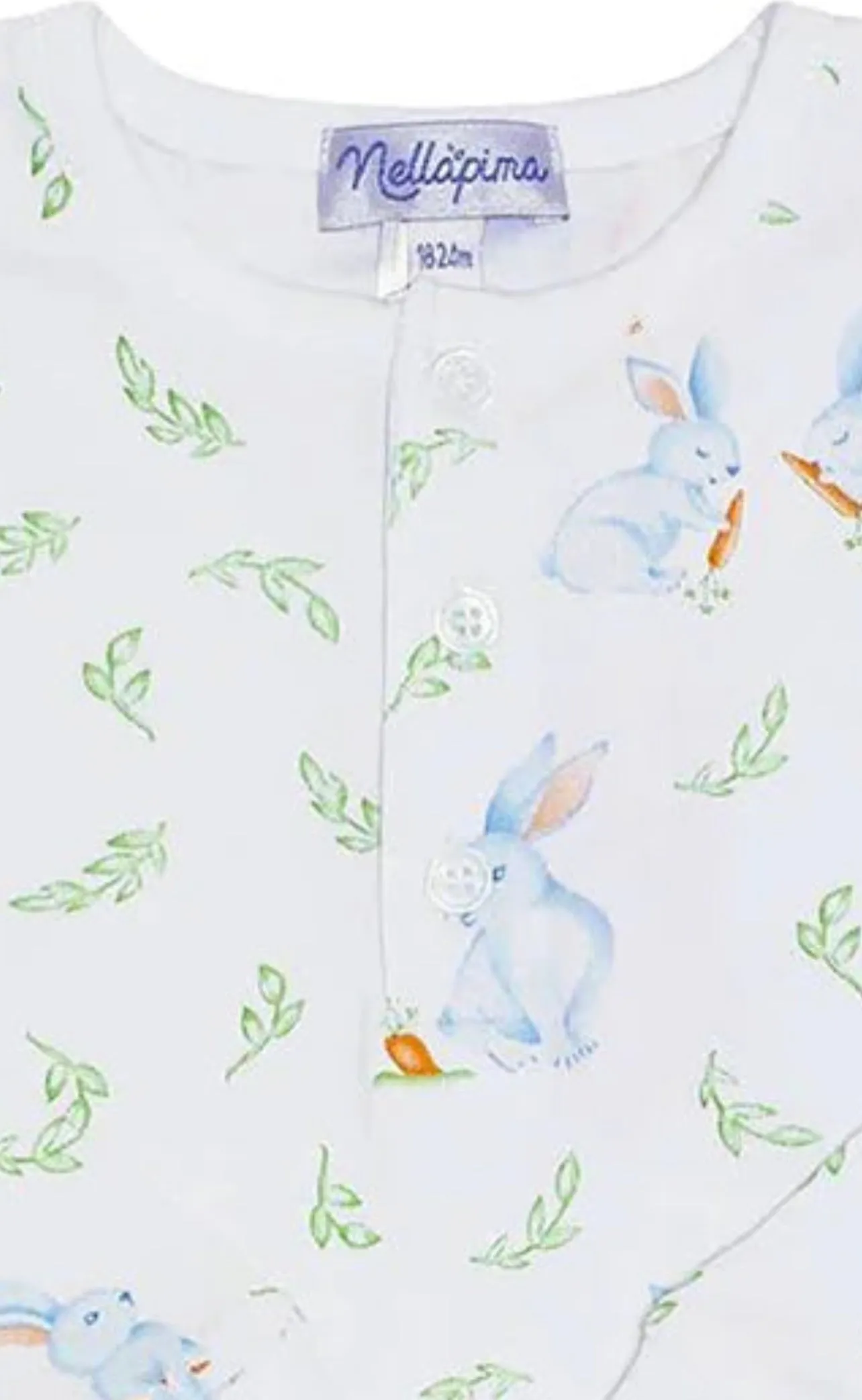 Blue Bunny Print Pajama