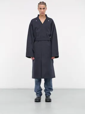 Bonded Wool-Cotton Coat (759412V1JO0-4078-415-DKNVY-NER)