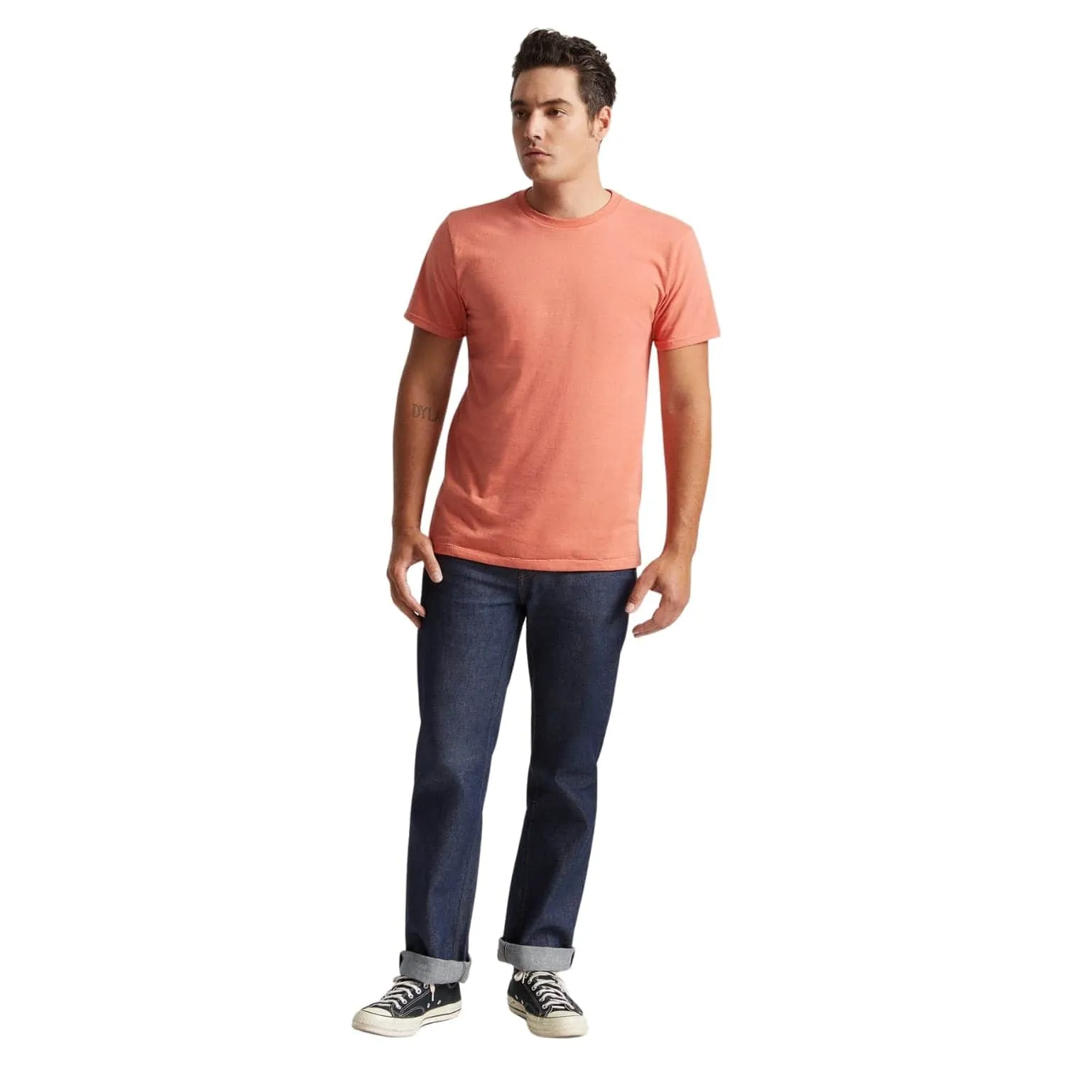 Brixton Basic Tailored T-Shirt - Apricot Jam