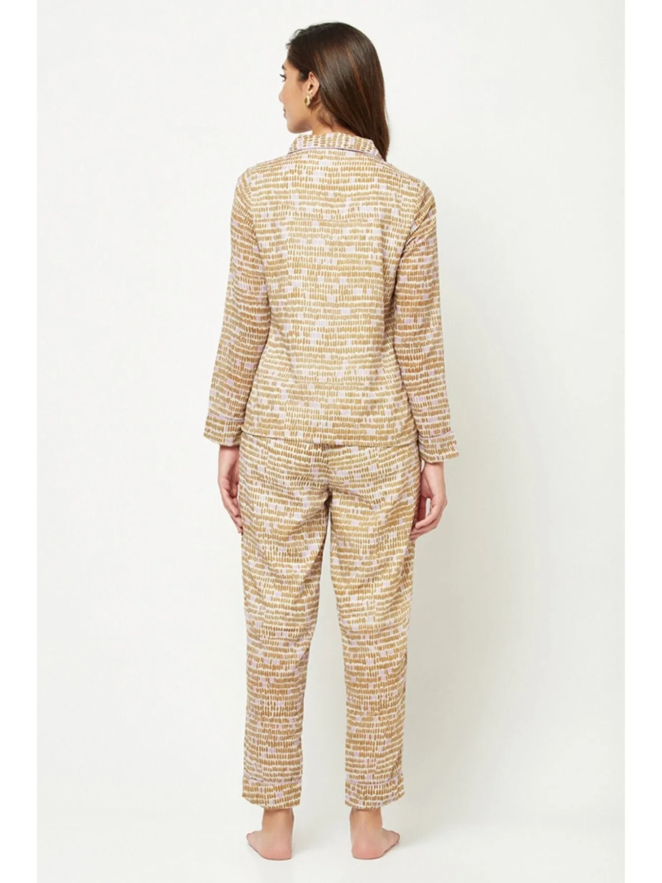 Brown Printed Loungewear