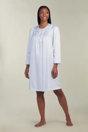 Brushed Back Satin Short Nightgown