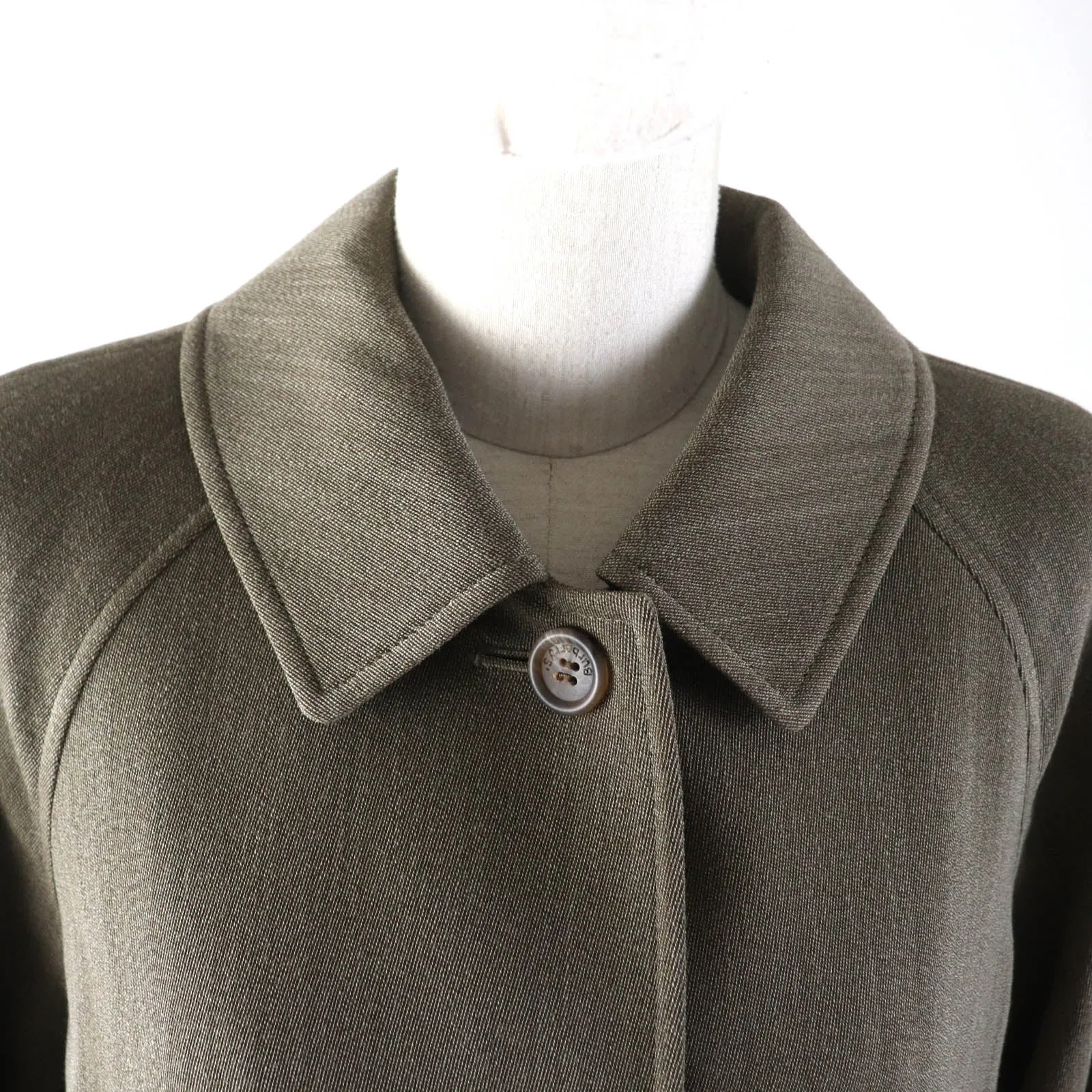 Burberry Wool Trench Coat Khaki Women