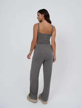 Capsule lounge wide leg joggers- Grey