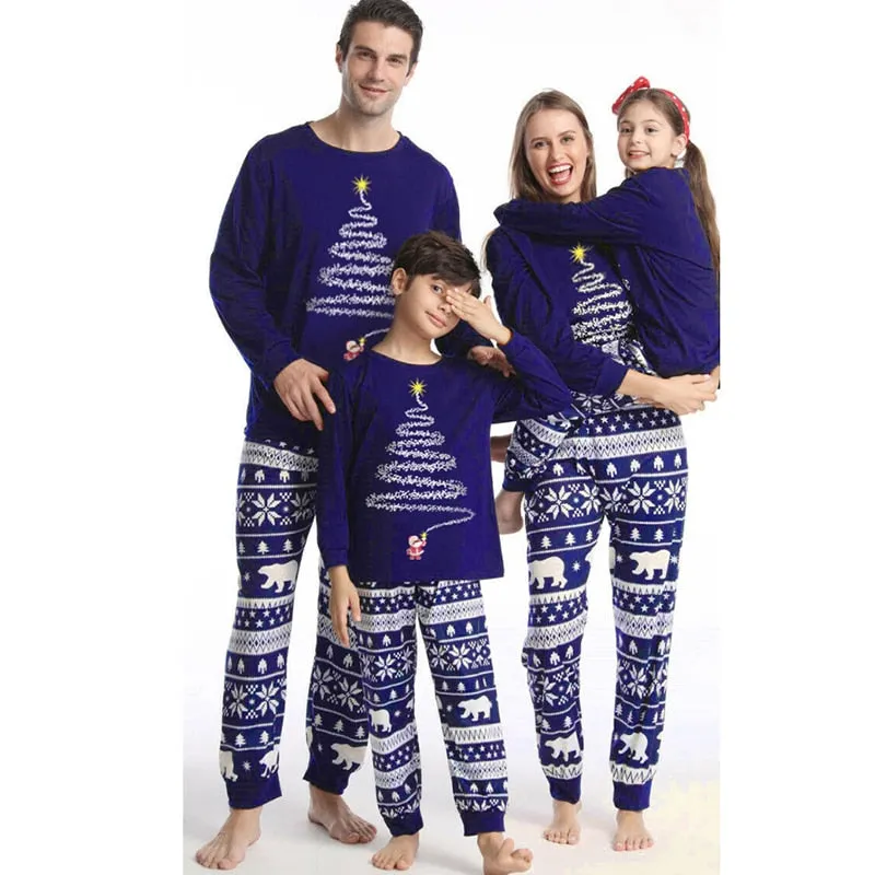 Christmas Matching Family Pyjamas Pajamas Clothing Sets Father Mommy And Me Clothes  Matching Clothes Sets