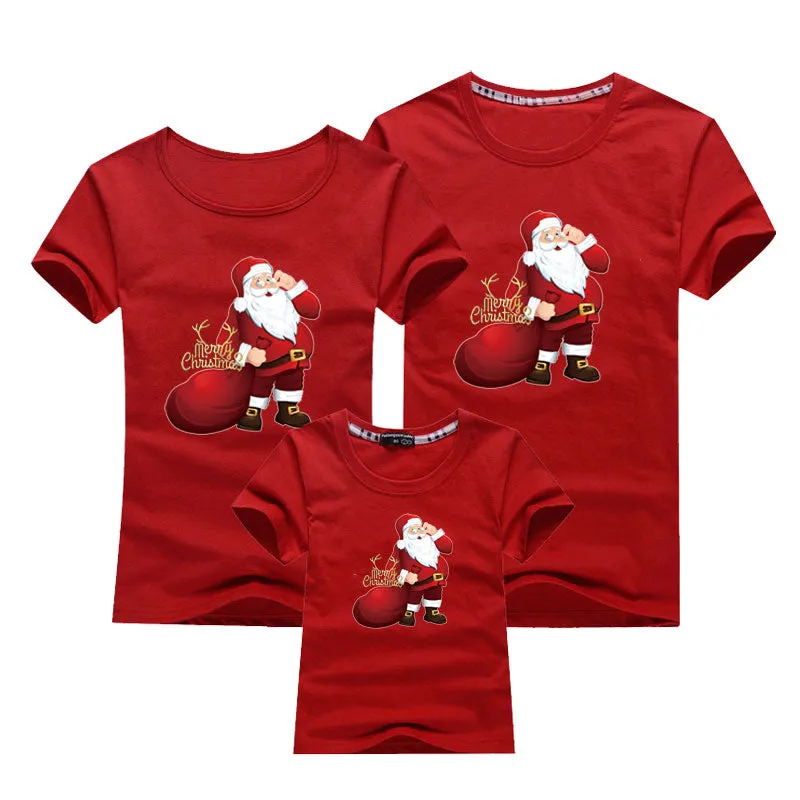 Christmas Matching Family Pyjamas Pajamas Matching Outfits Mother Daughter Clothes Girls Boy Mom Dad T-shirt Cartoon T-shirt