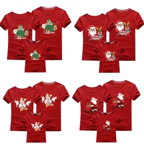 Christmas Matching Family Pyjamas Pajamas Matching Outfits Mother Daughter Clothes Girls Boy Mom Dad T-shirt Cartoon T-shirt