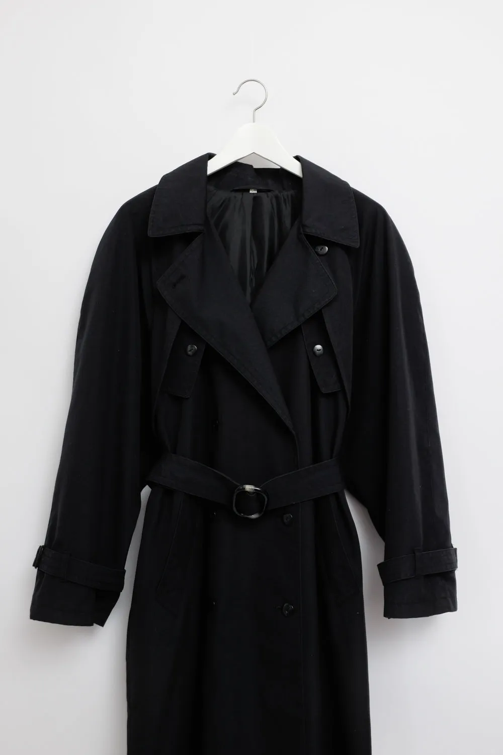 CLASSY NIGHTBLUE OVERSIZE LONG VINTAGE TRENCH