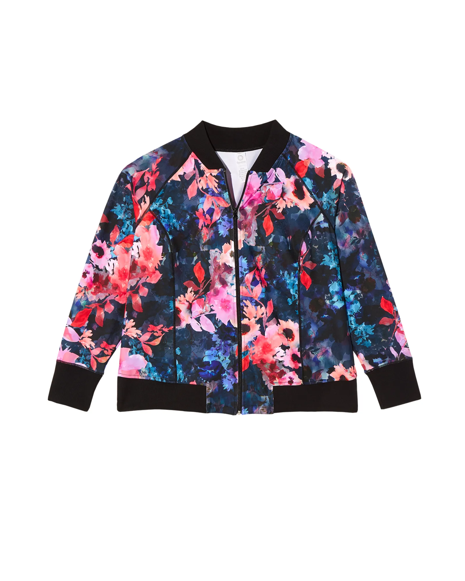 Daly Printed Bomber | Navy / Pink