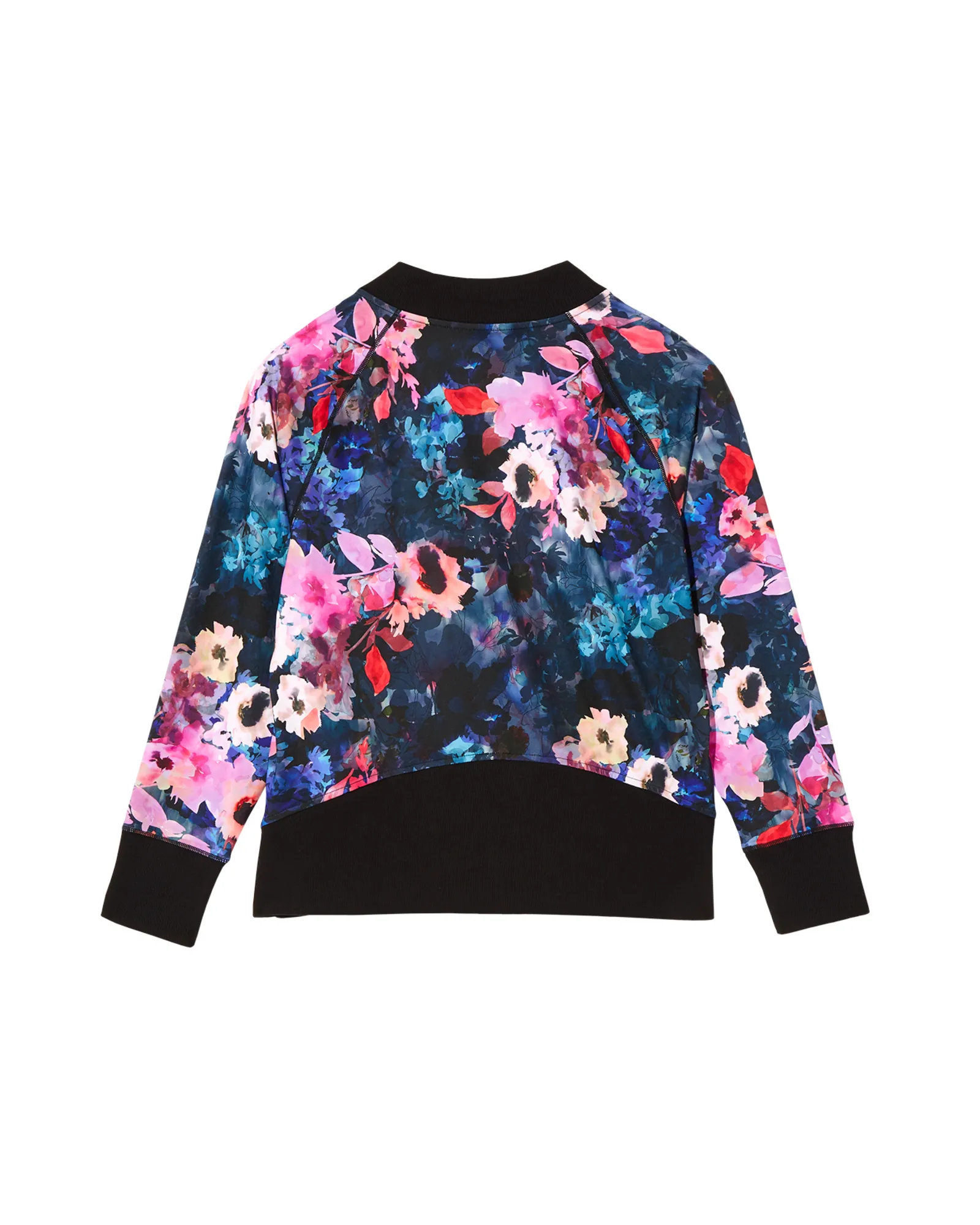 Daly Printed Bomber | Navy / Pink