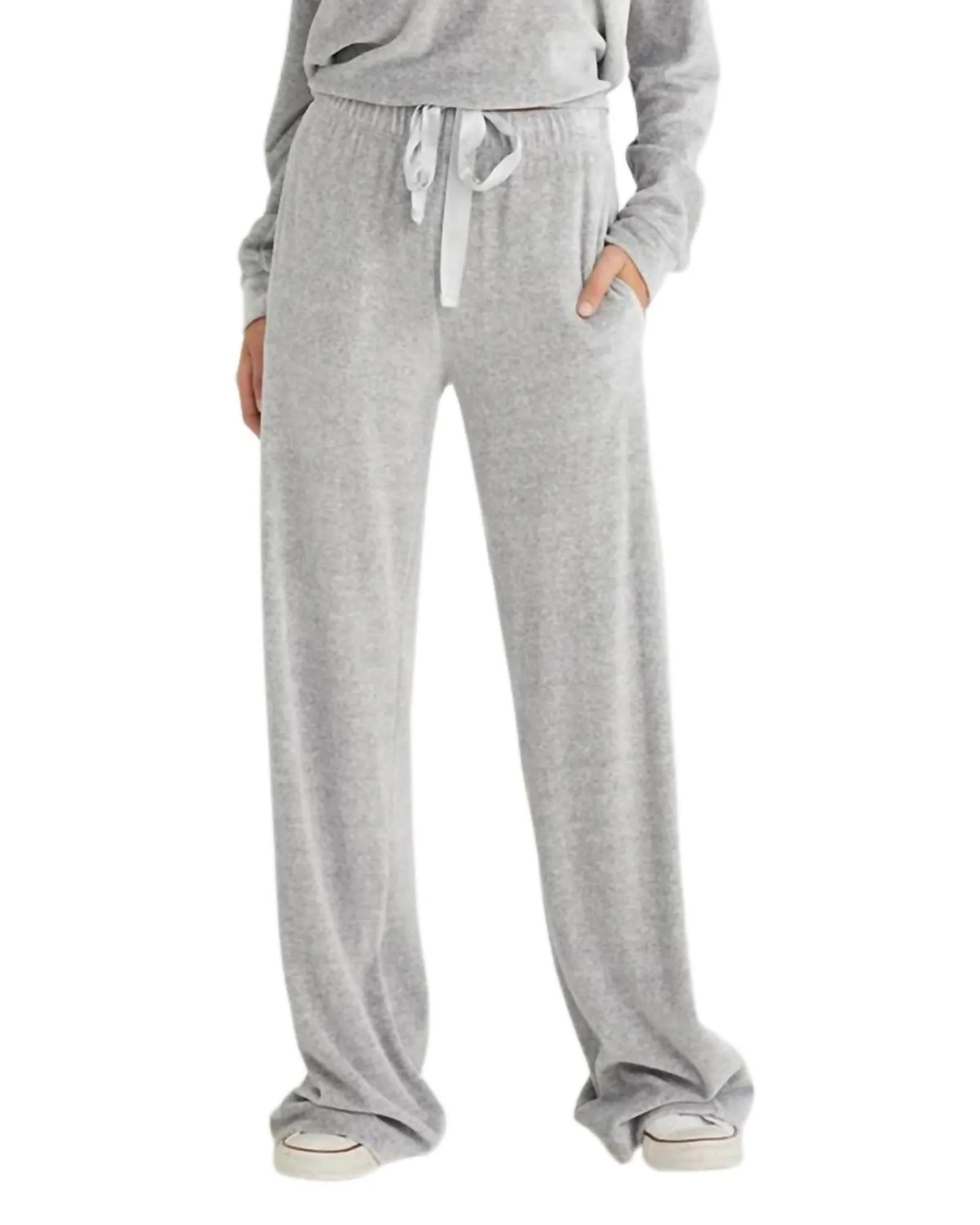 Easy Wide Leg Track Pants in Grey | Grey