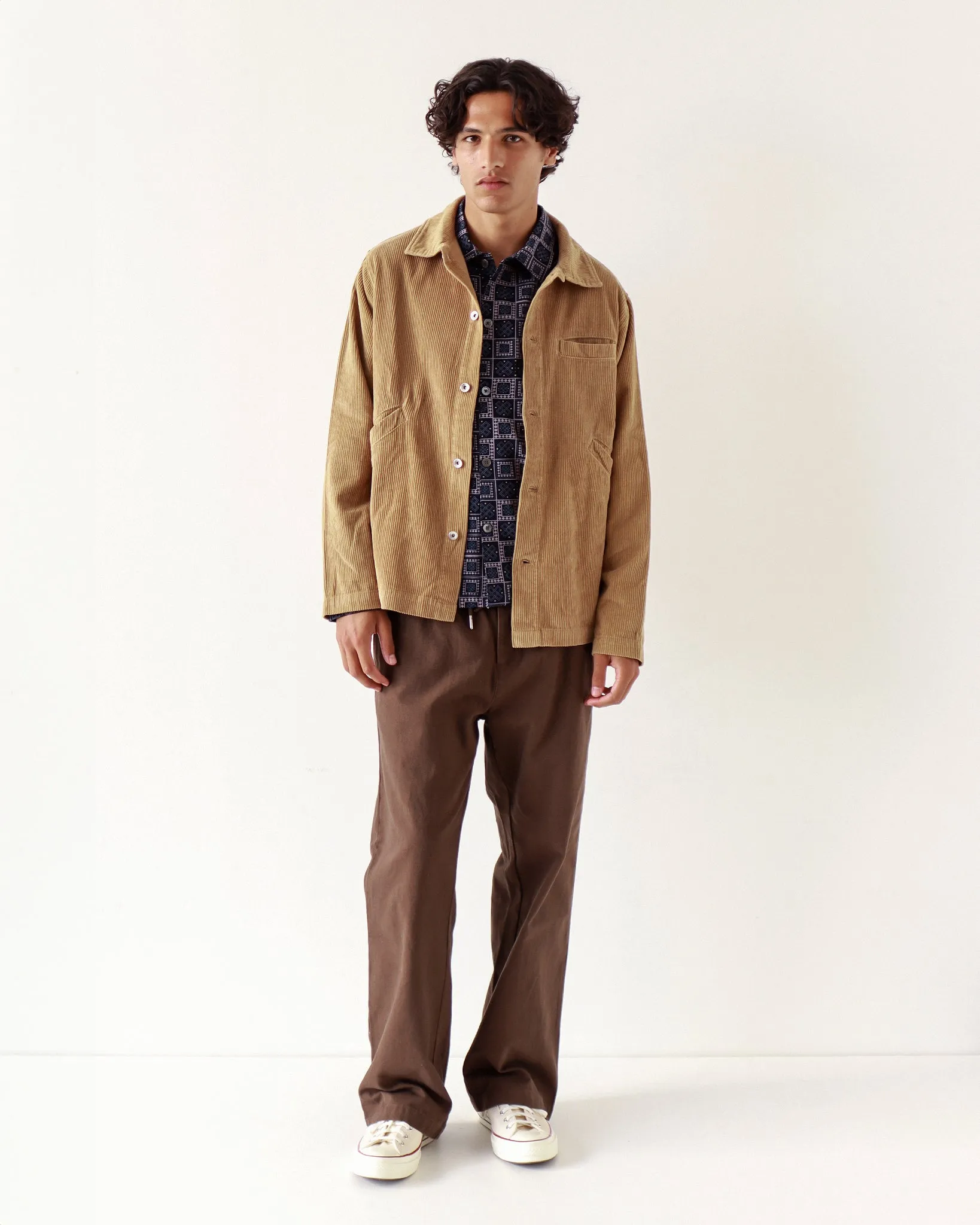 Evans Overshirt - Sand Corduroy