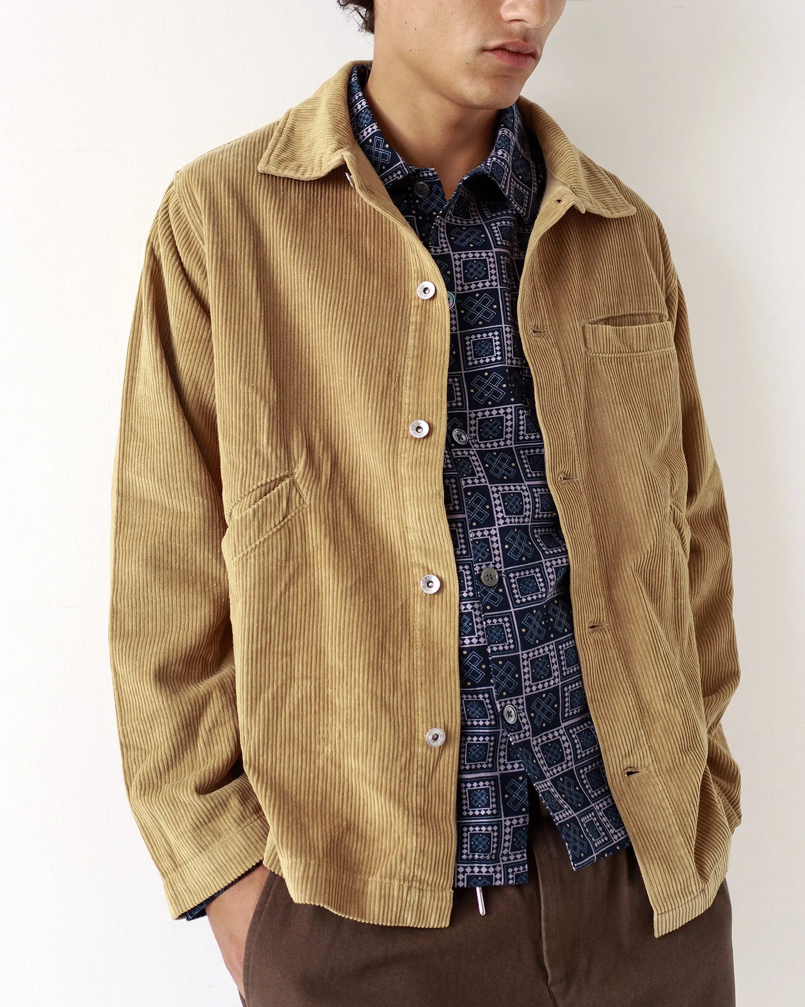 Evans Overshirt - Sand Corduroy