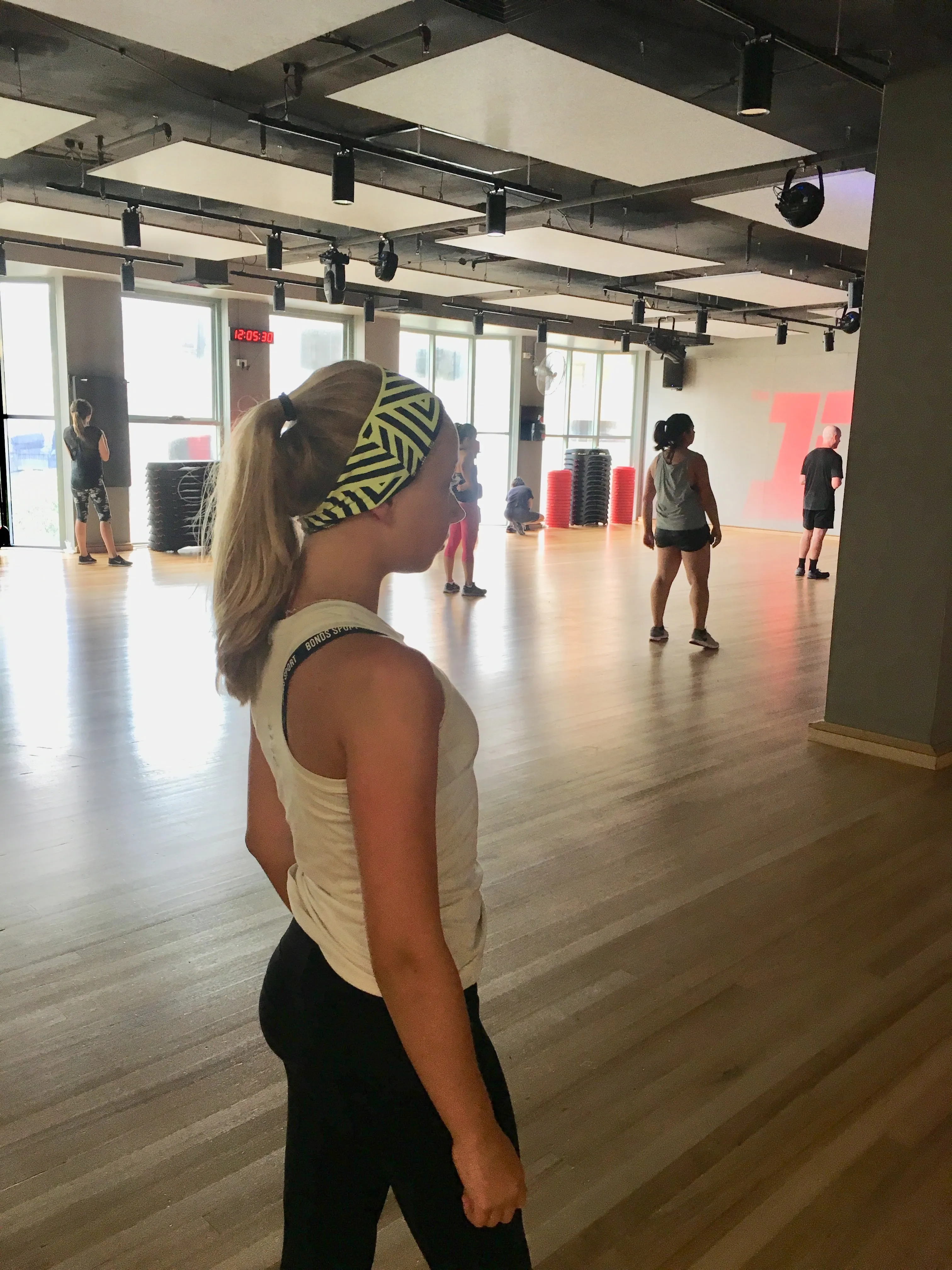 Fluoro Zig  Zag Workout Headband