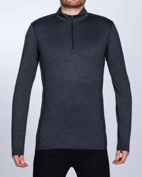 Girav Extra Tall Quarter-Zip Baselayer (black marl)