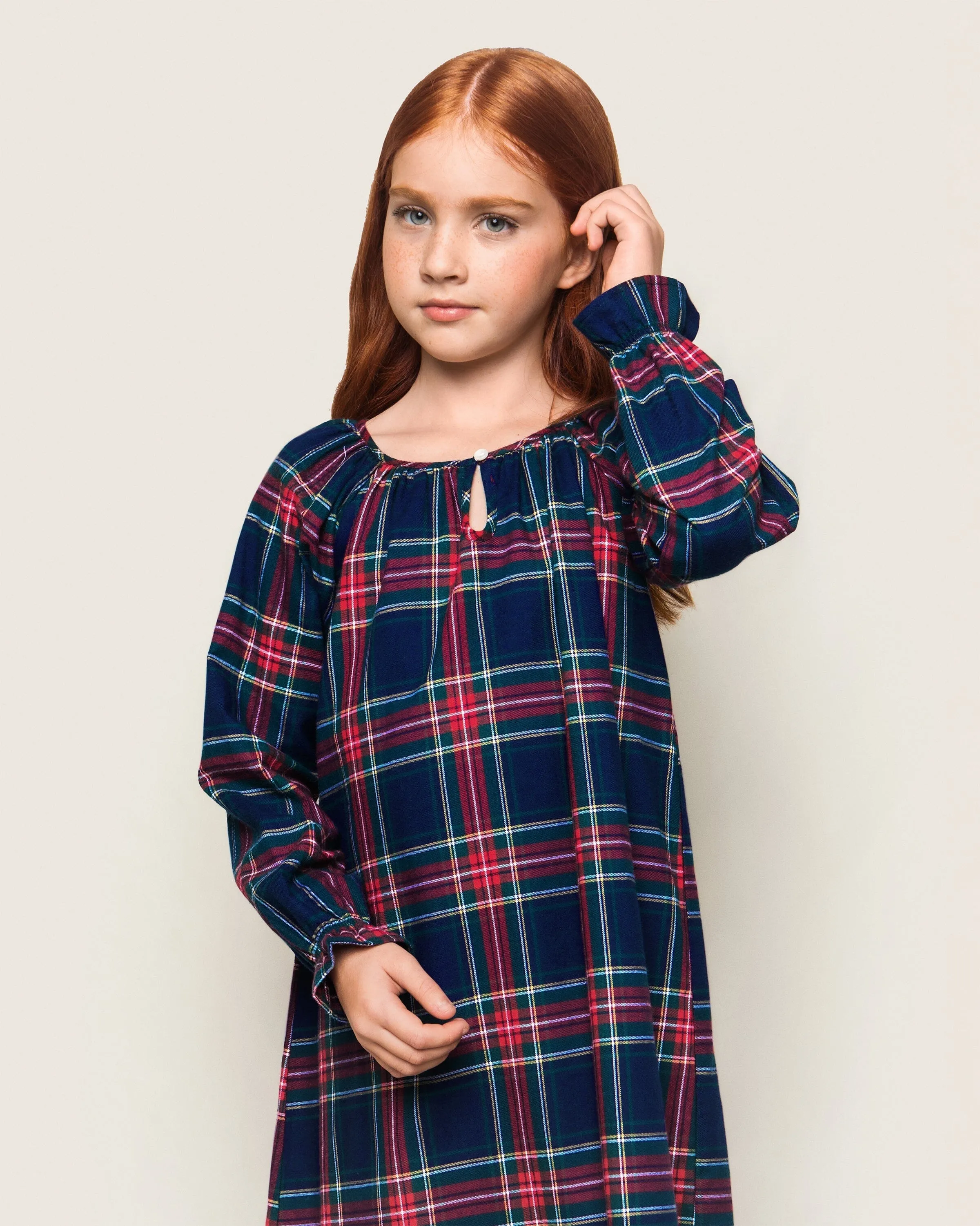 Girl's Brushed Cotton Delphine Nightgown | Windsor Tartan