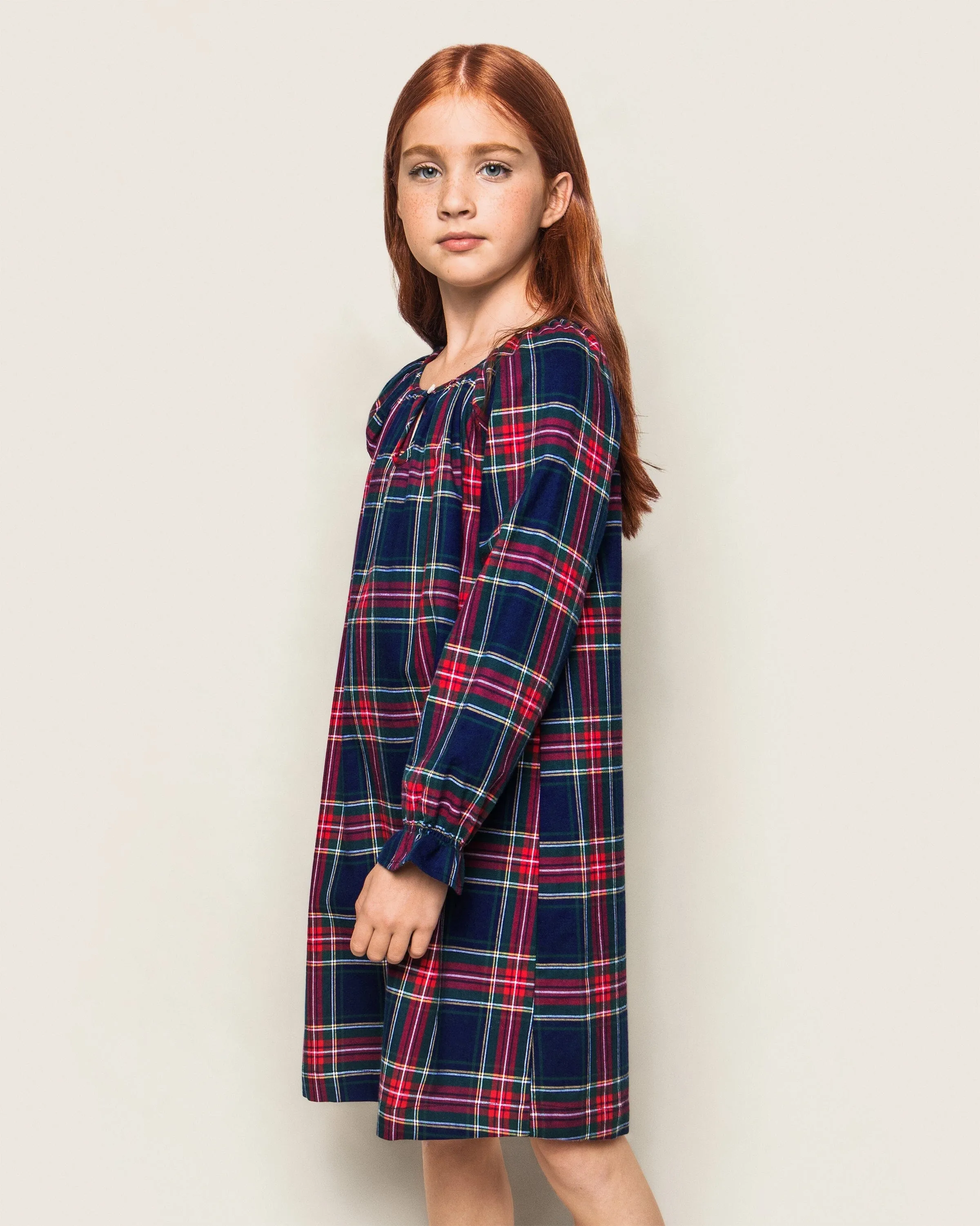 Girl's Brushed Cotton Delphine Nightgown | Windsor Tartan