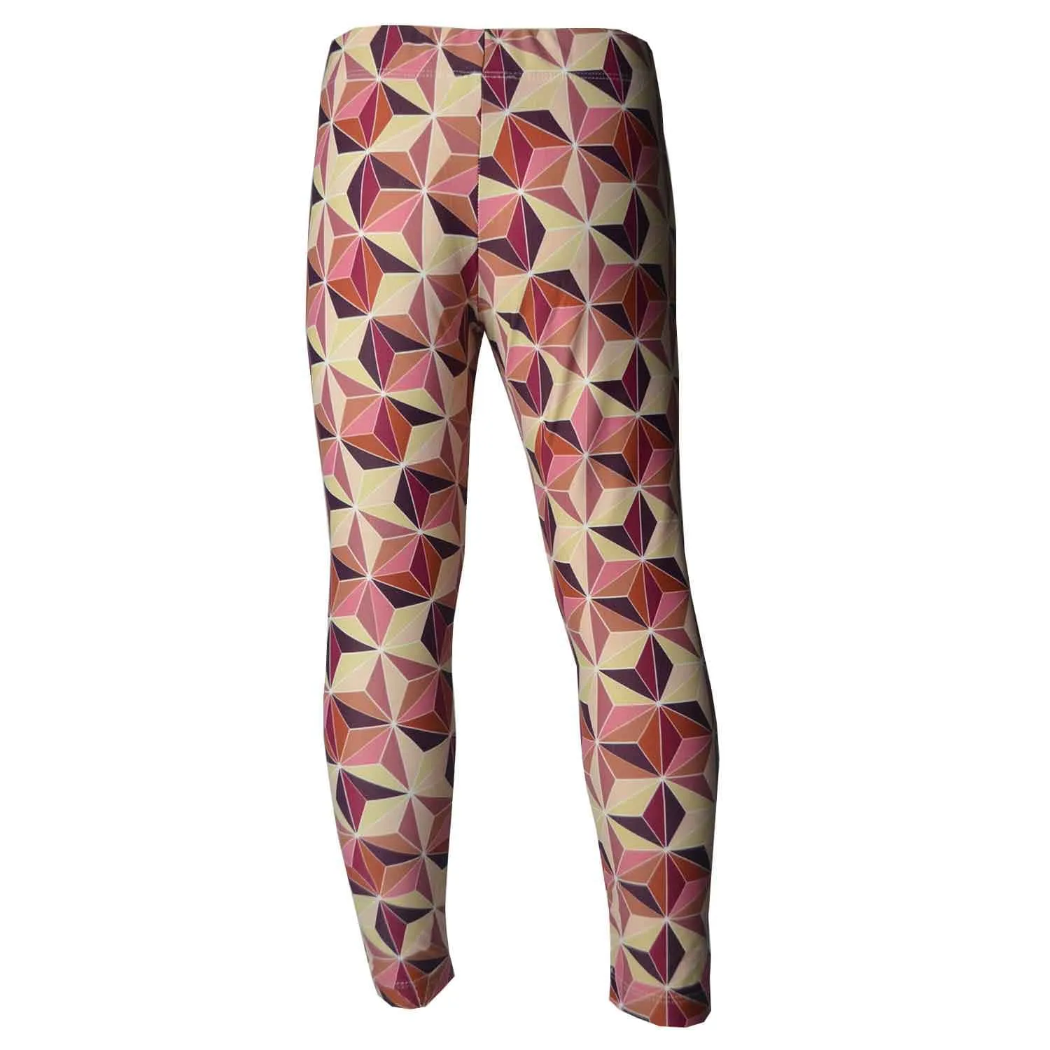 Girls Sports Leggings | Beautiful Geometric Rust Print | Ankle-length | Activewear | Age 3 – 12 Years | Broggs®