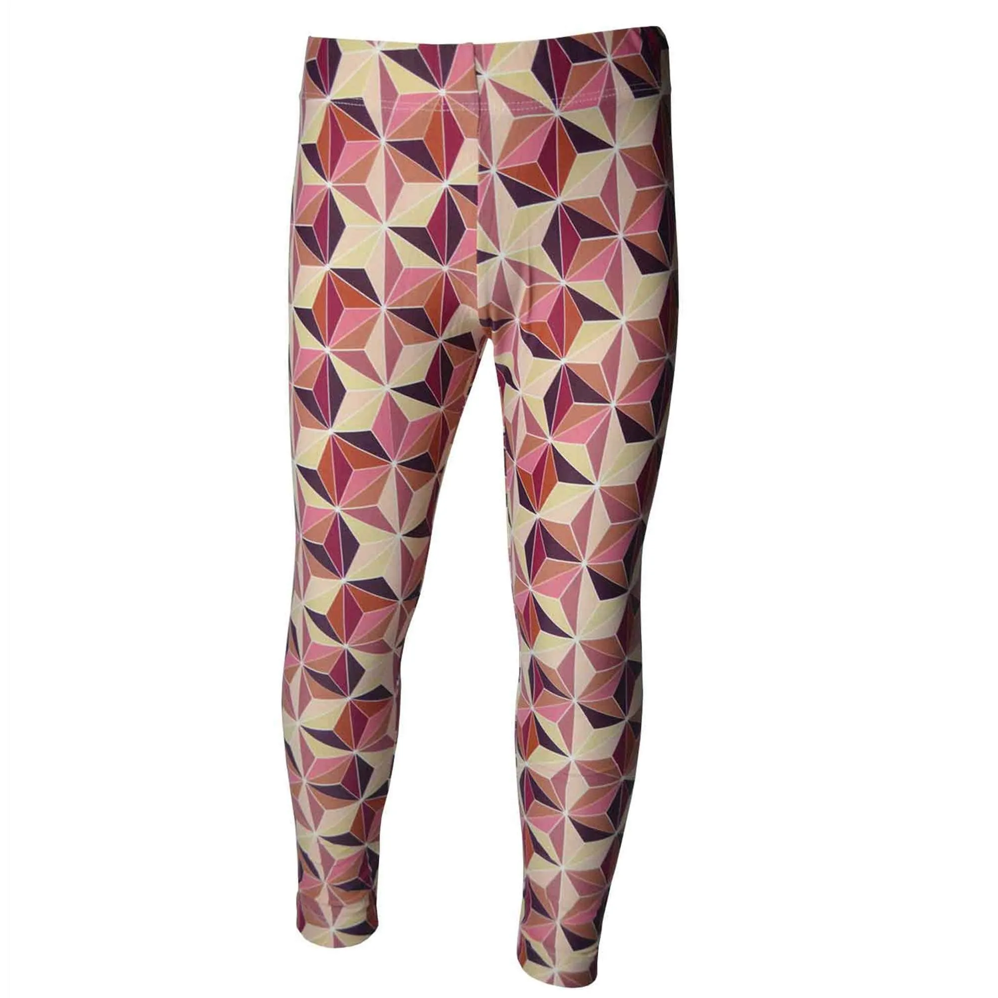 Girls Sports Leggings | Beautiful Geometric Rust Print | Ankle-length | Activewear | Age 3 – 12 Years | Broggs®