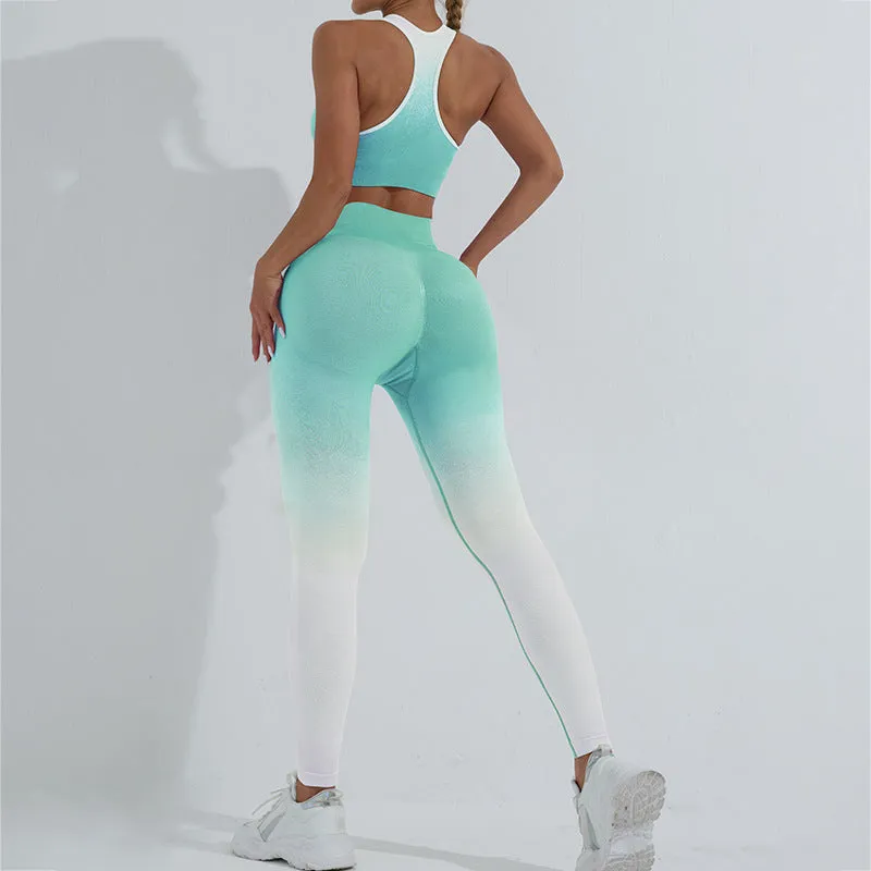 Gradient Seamless Yoga Sets