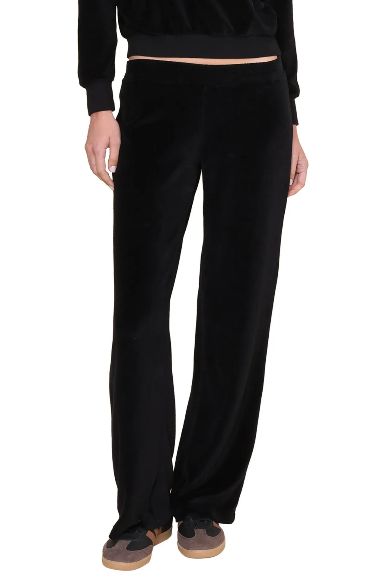 Holly Velour Wide Leg Sweatpant