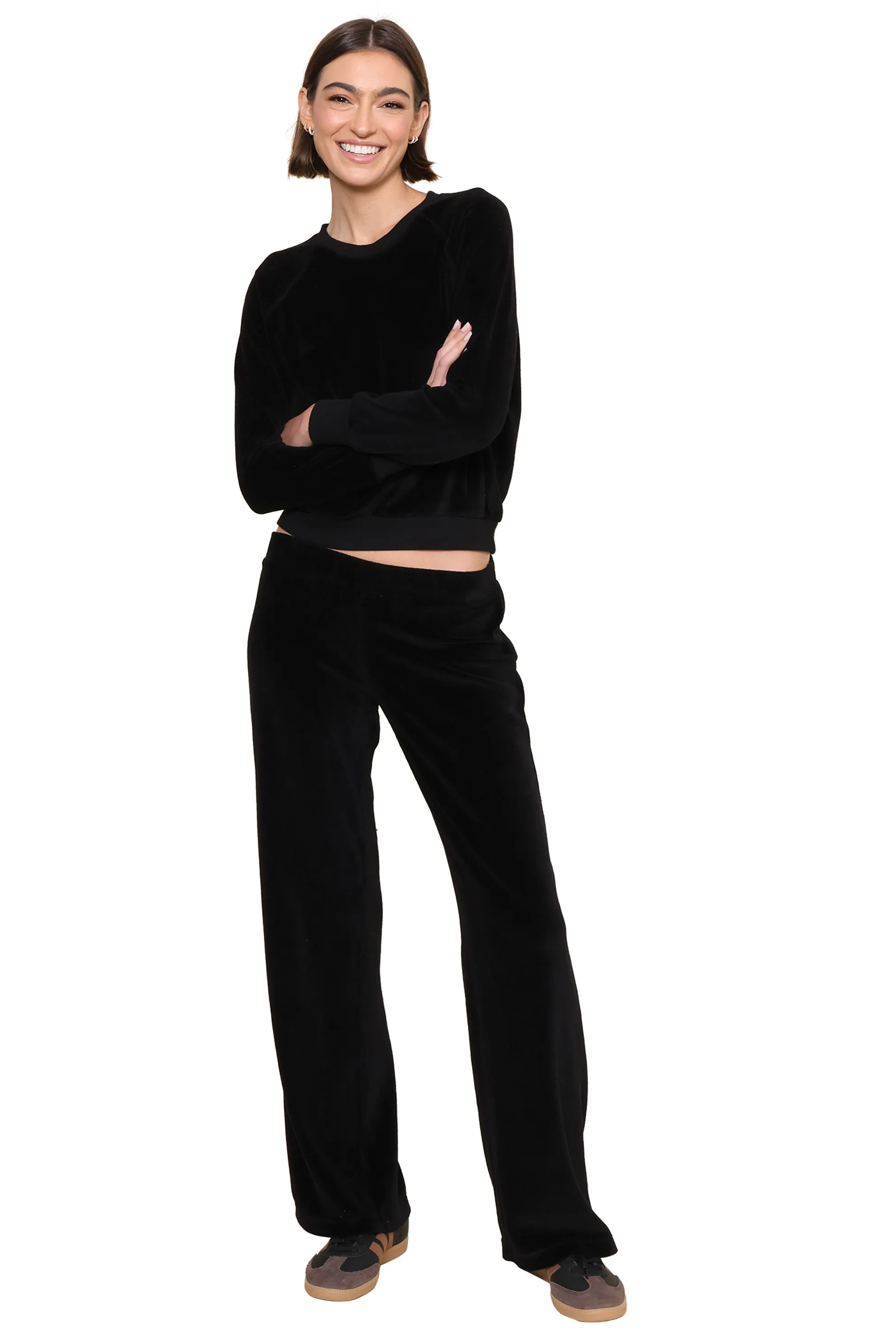 Holly Velour Wide Leg Sweatpant