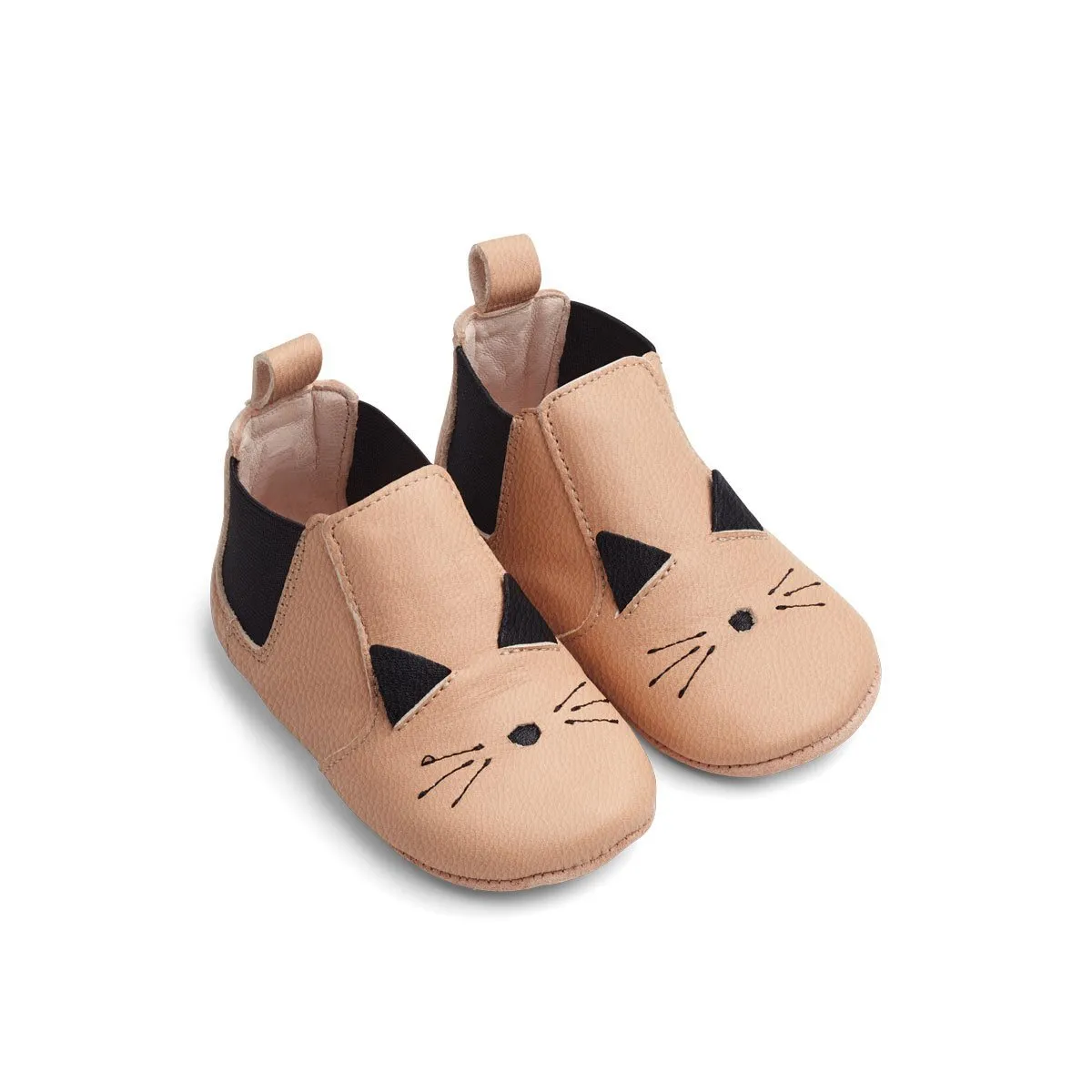 Liewood Edith Leather Slipper in Cat Rose