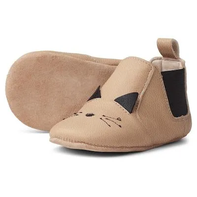 Liewood Edith Leather Slipper in Cat Rose