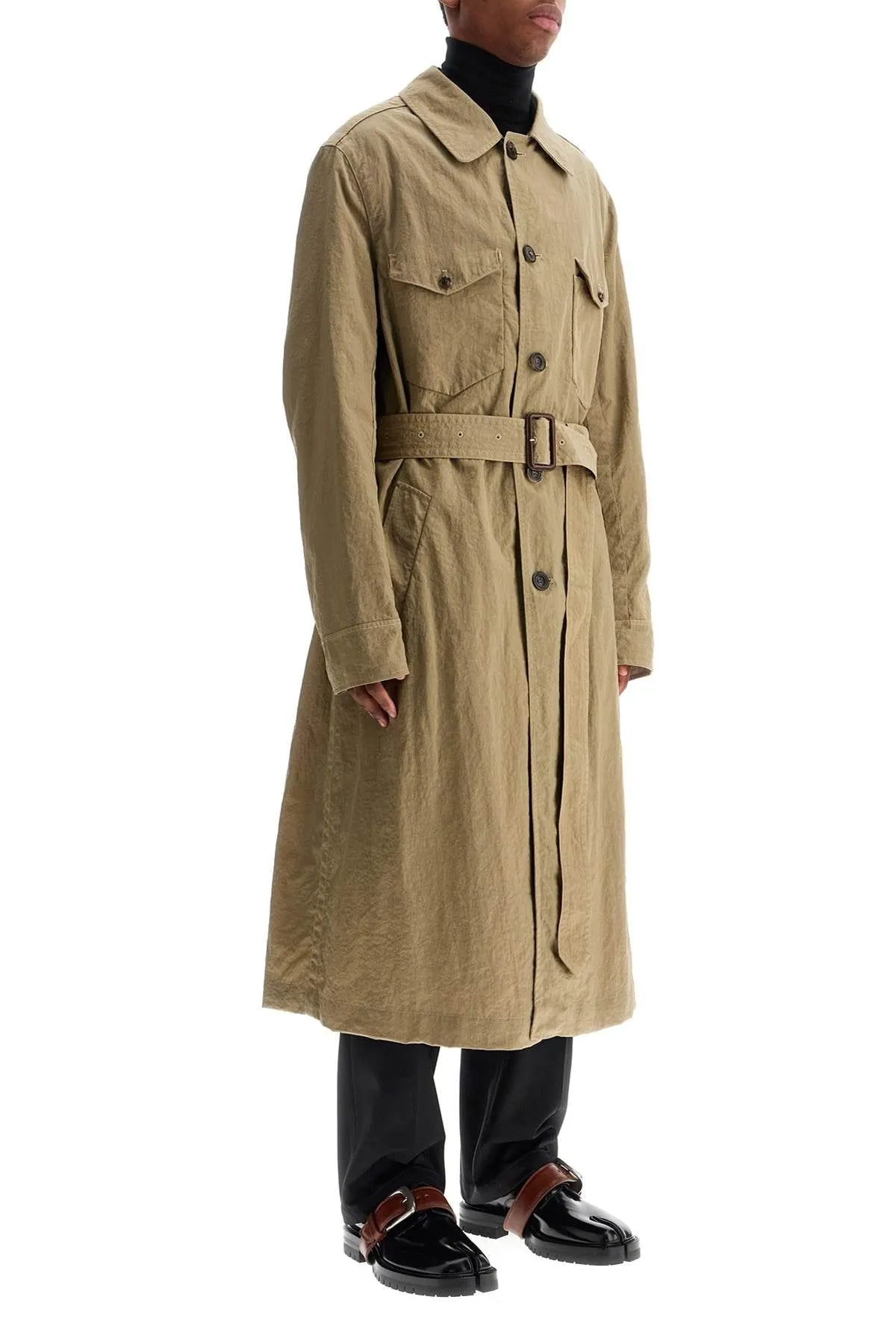 LONG REVERSIBLE TRENCH COAT