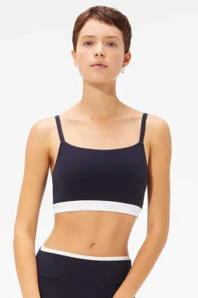 Lou Airweight Bra, Indigo/Off White