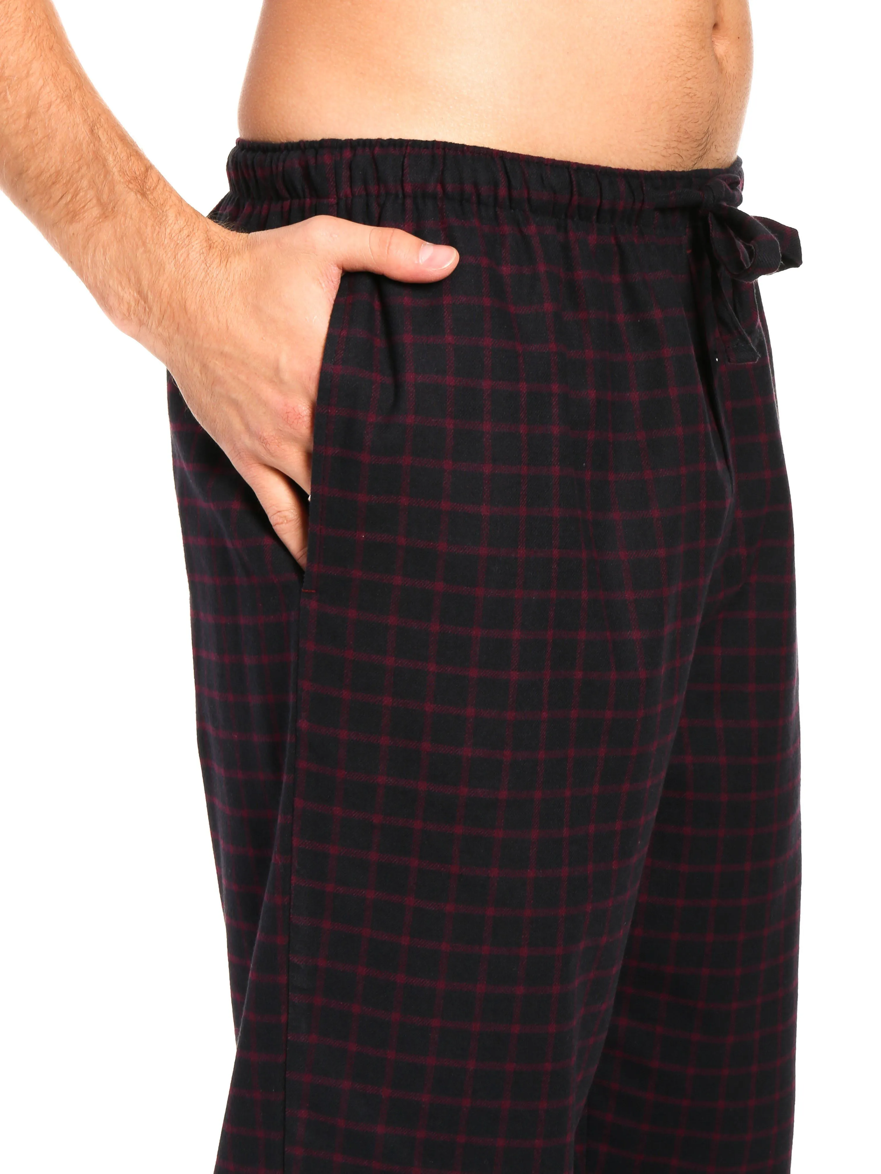 Mens 100% Cotton Flannel Lounge Pants