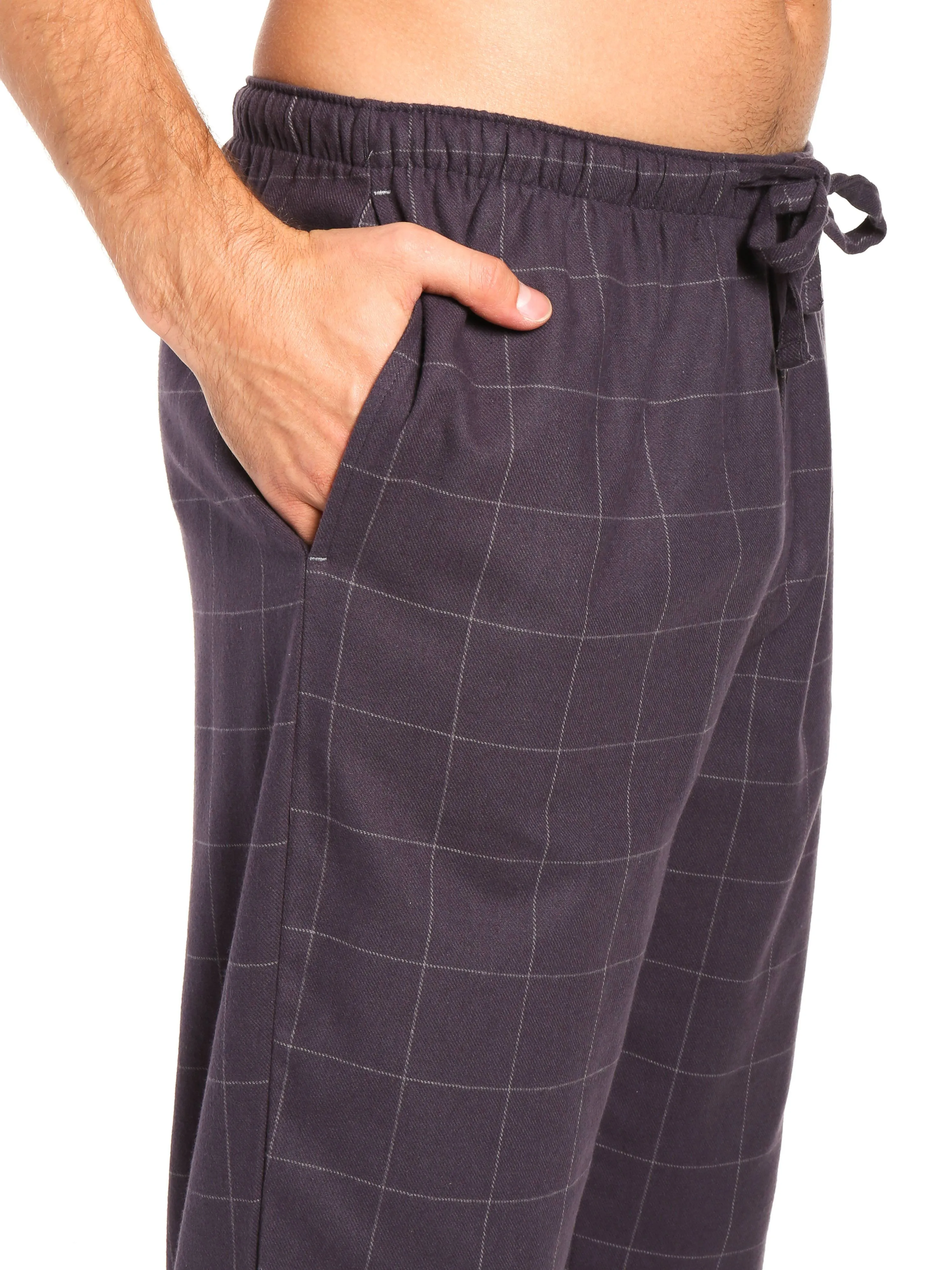 Mens 100% Cotton Flannel Lounge Pants