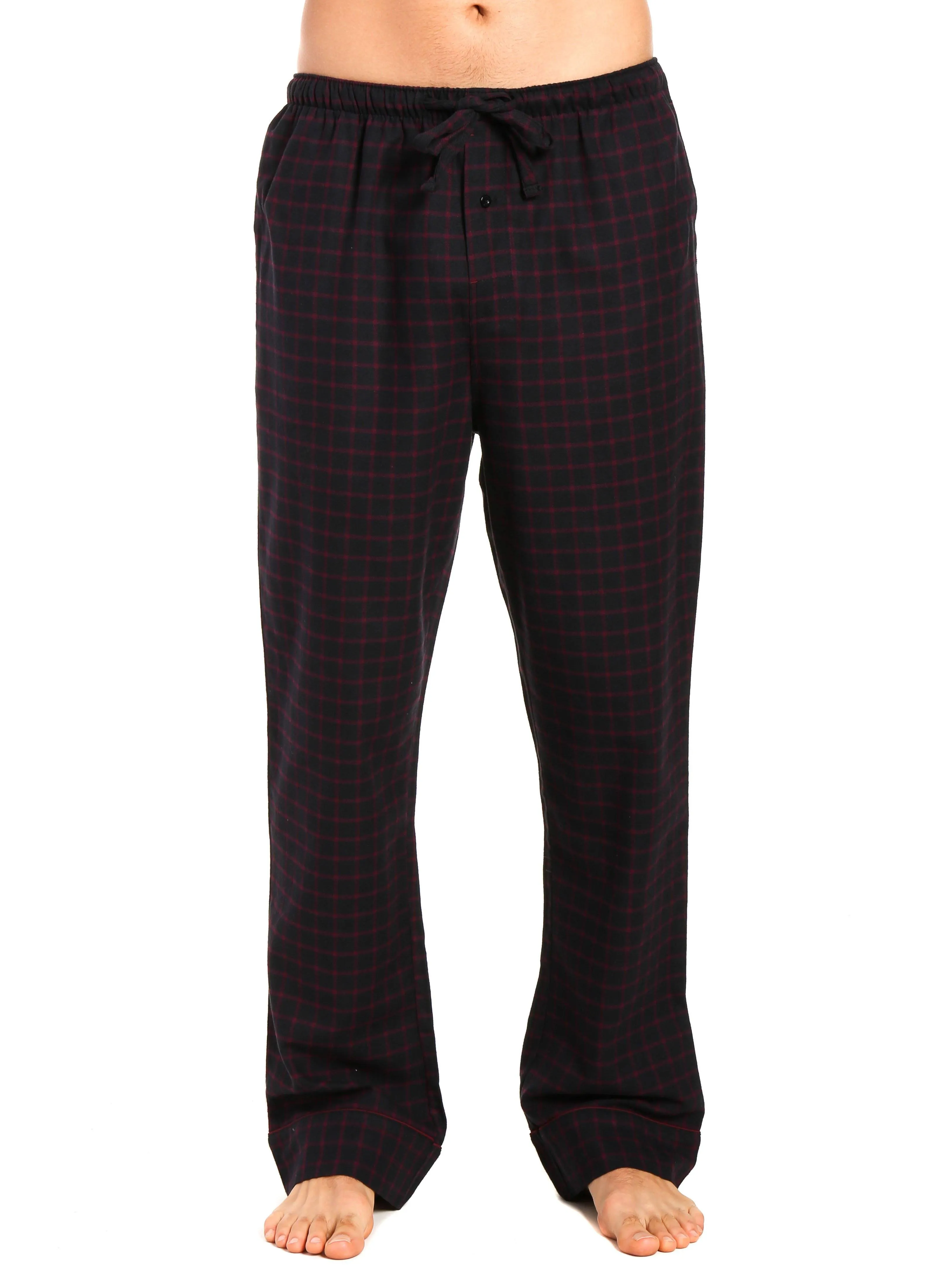 Mens 100% Cotton Flannel Lounge Pants