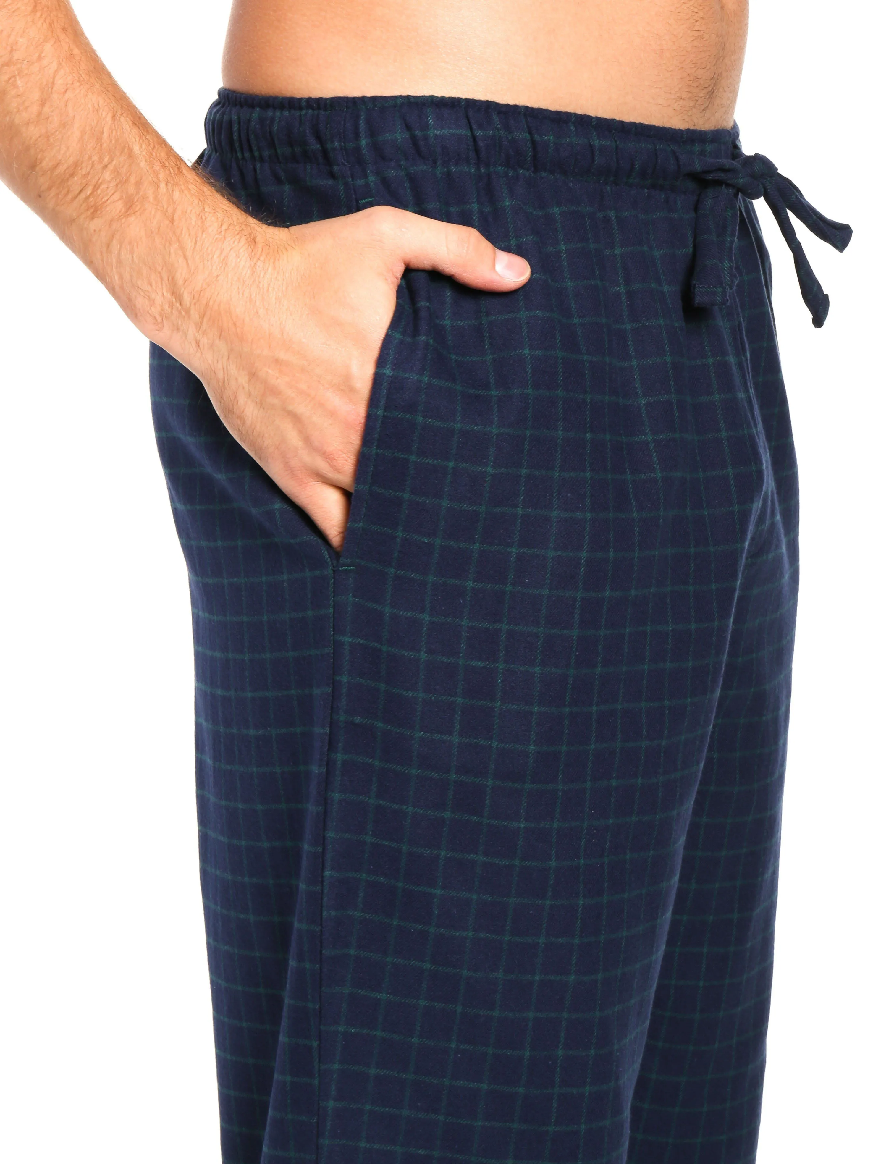 Mens 100% Cotton Flannel Lounge Pants