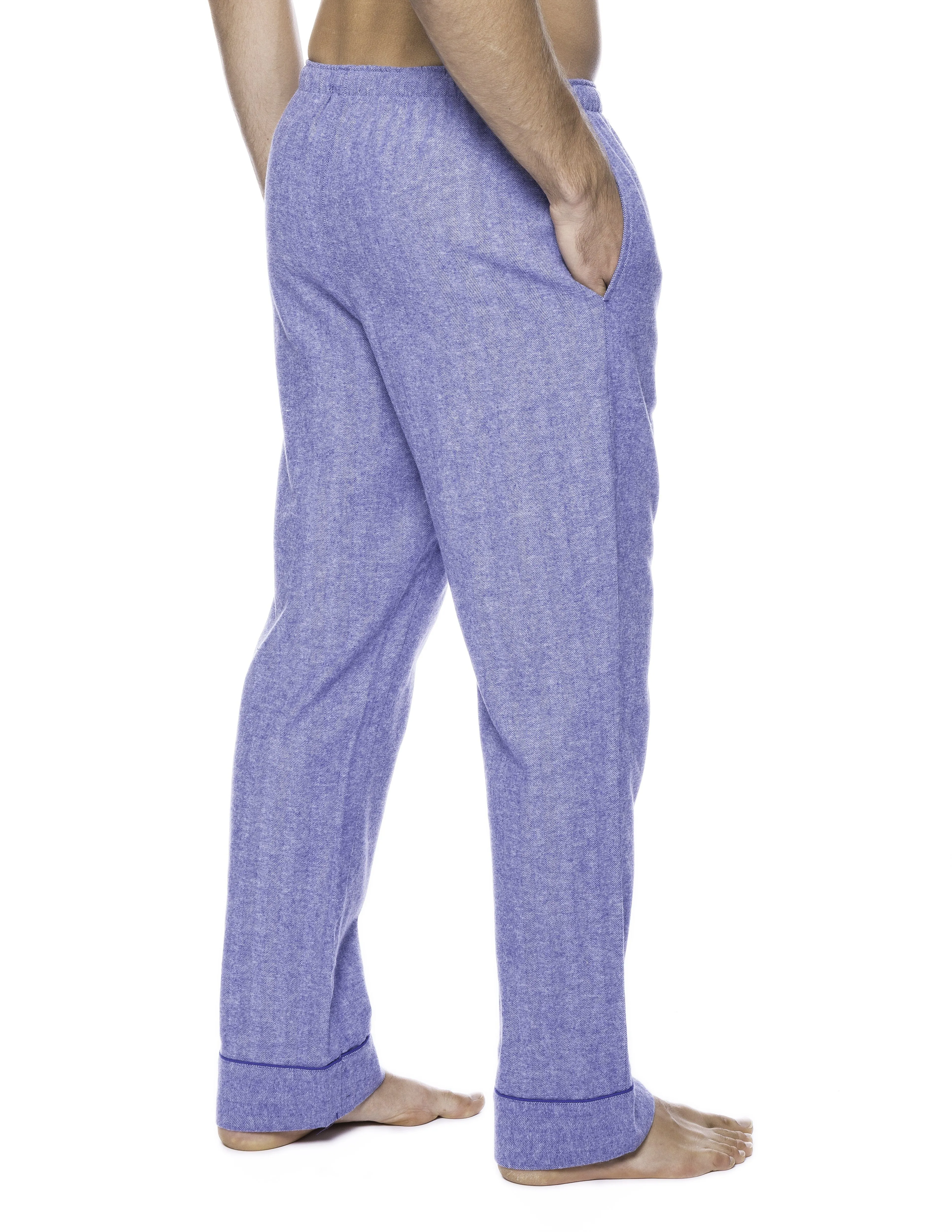 Mens 100% Cotton Flannel Lounge Pants