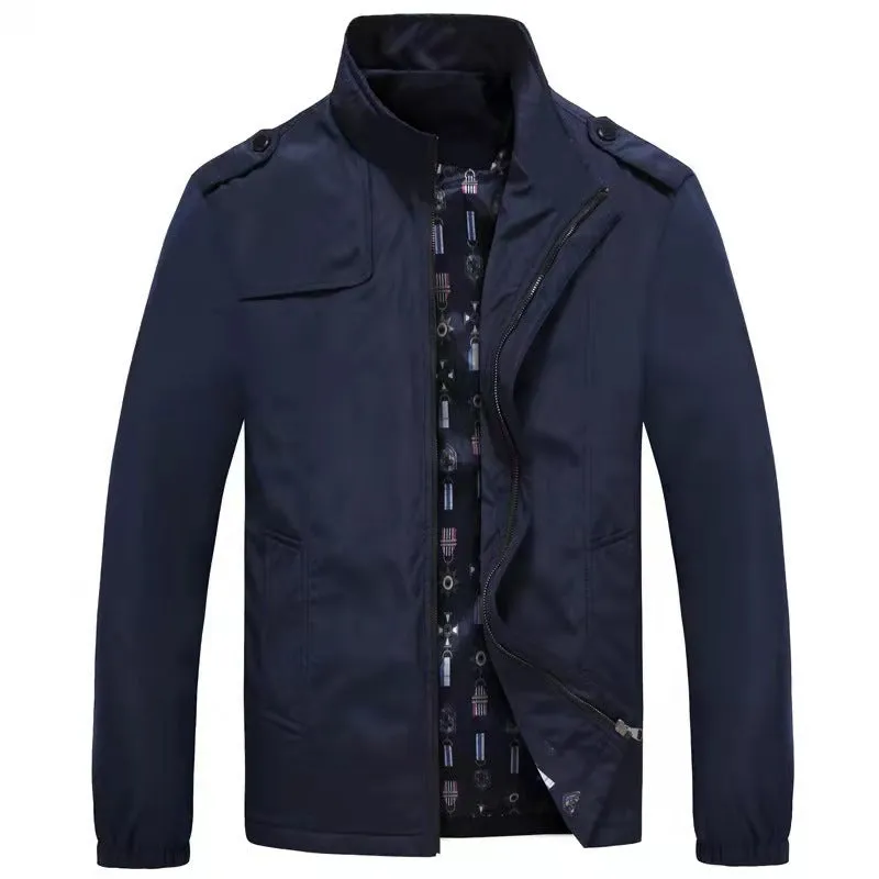 Men's Fitted Coats Casual Trench Coat Jacket