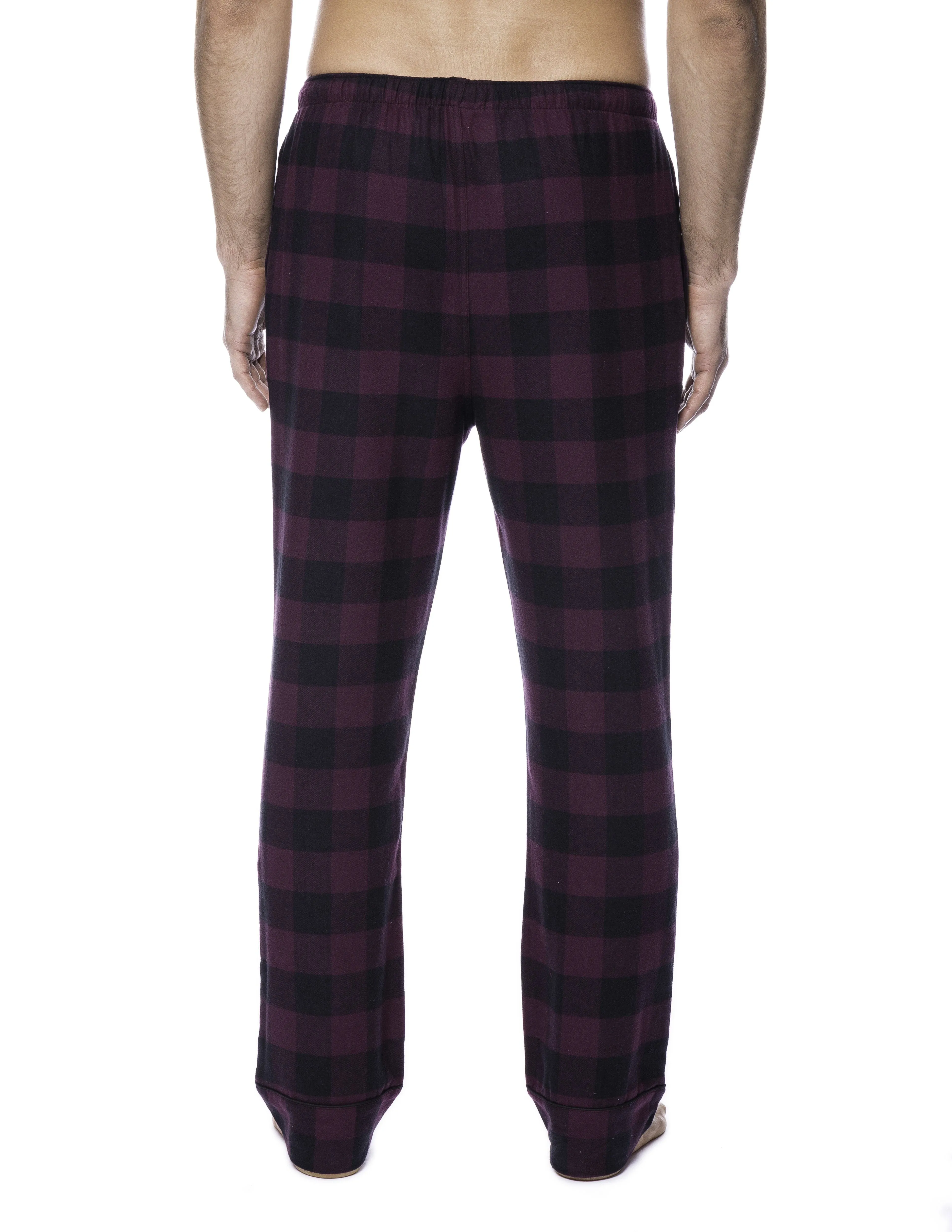 Mens Gingham 100% Cotton Flannel Lounge Pants