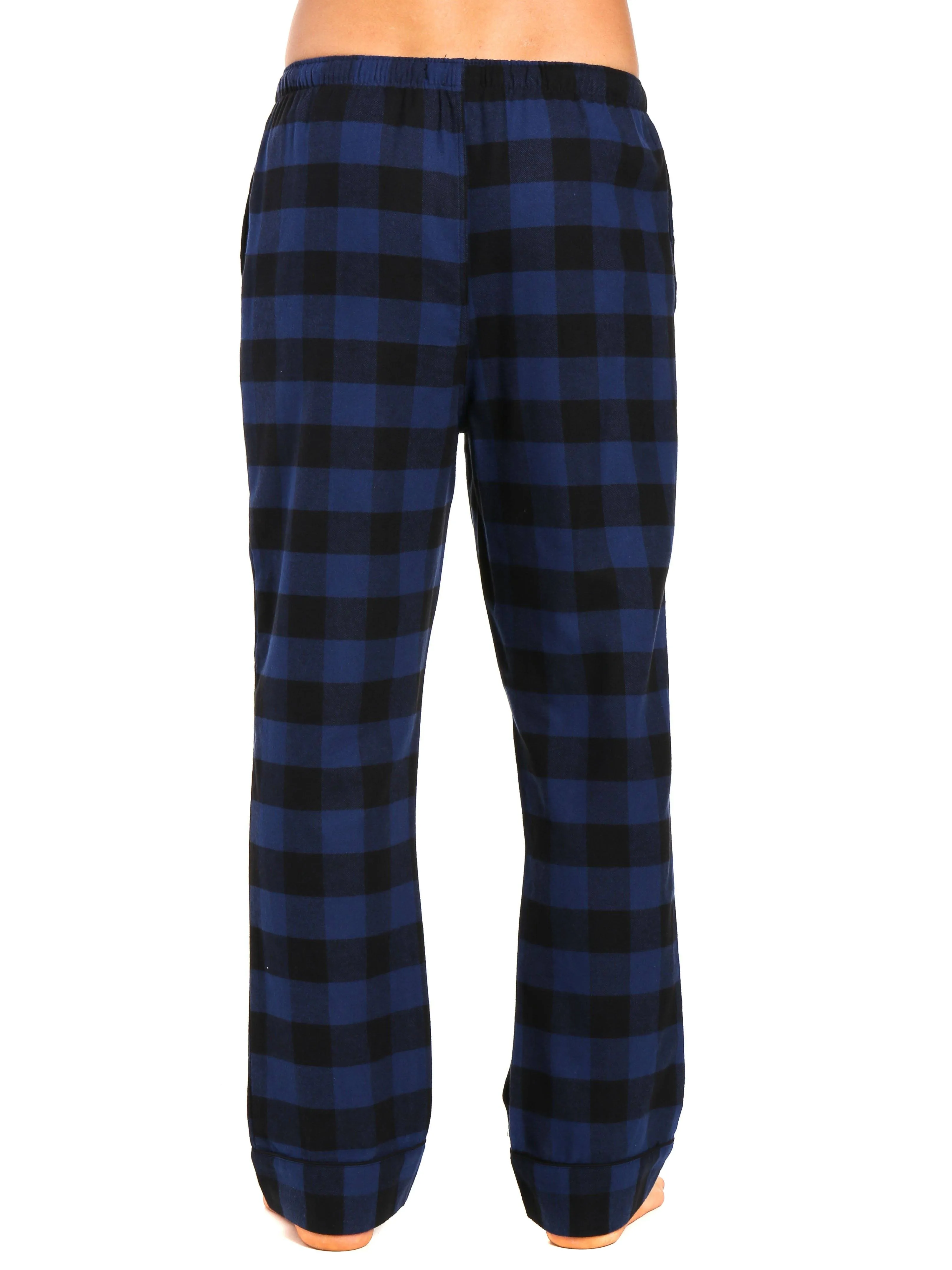 Mens Gingham 100% Cotton Flannel Lounge Pants