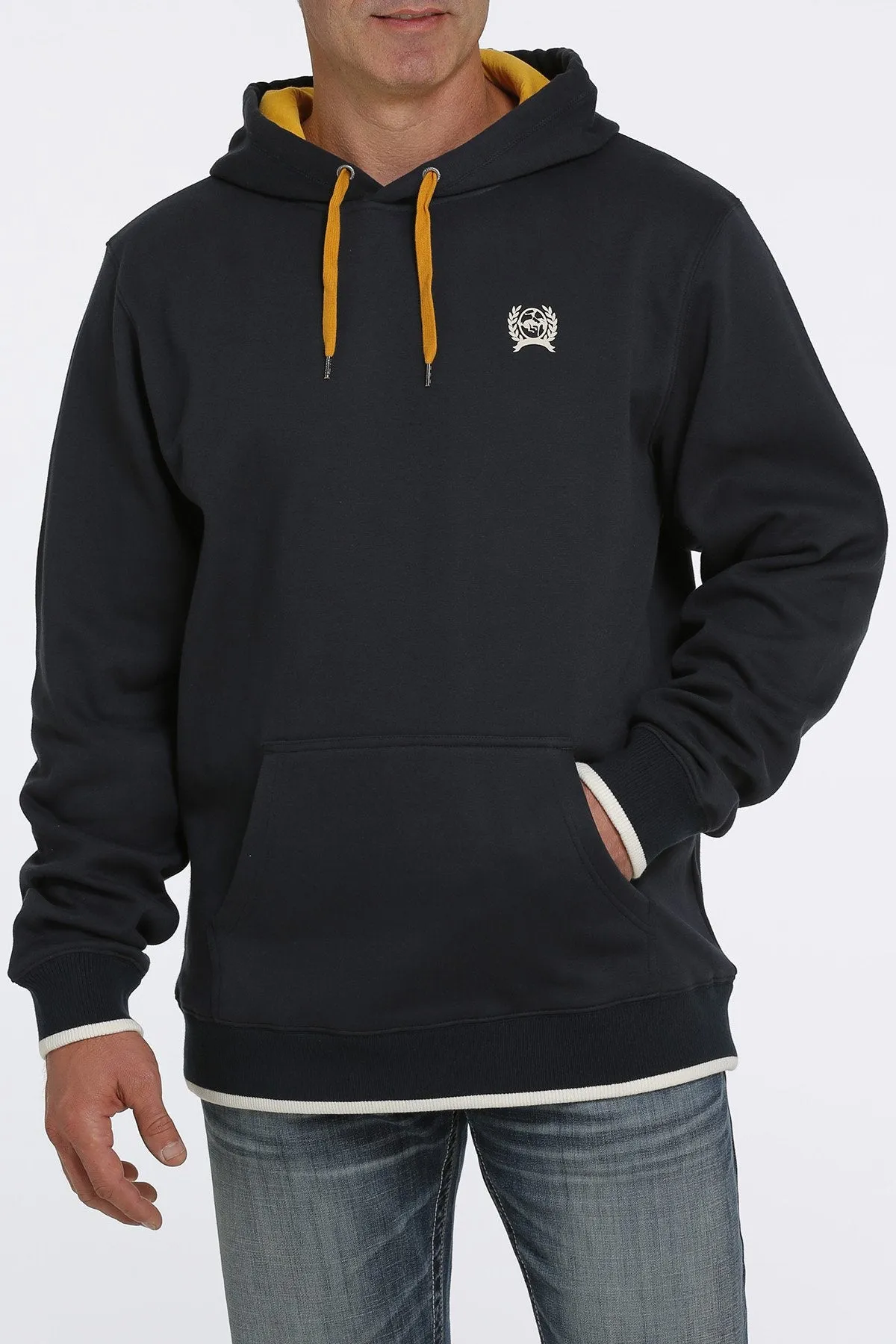 Navy Logo Cinch Men's Hoodie