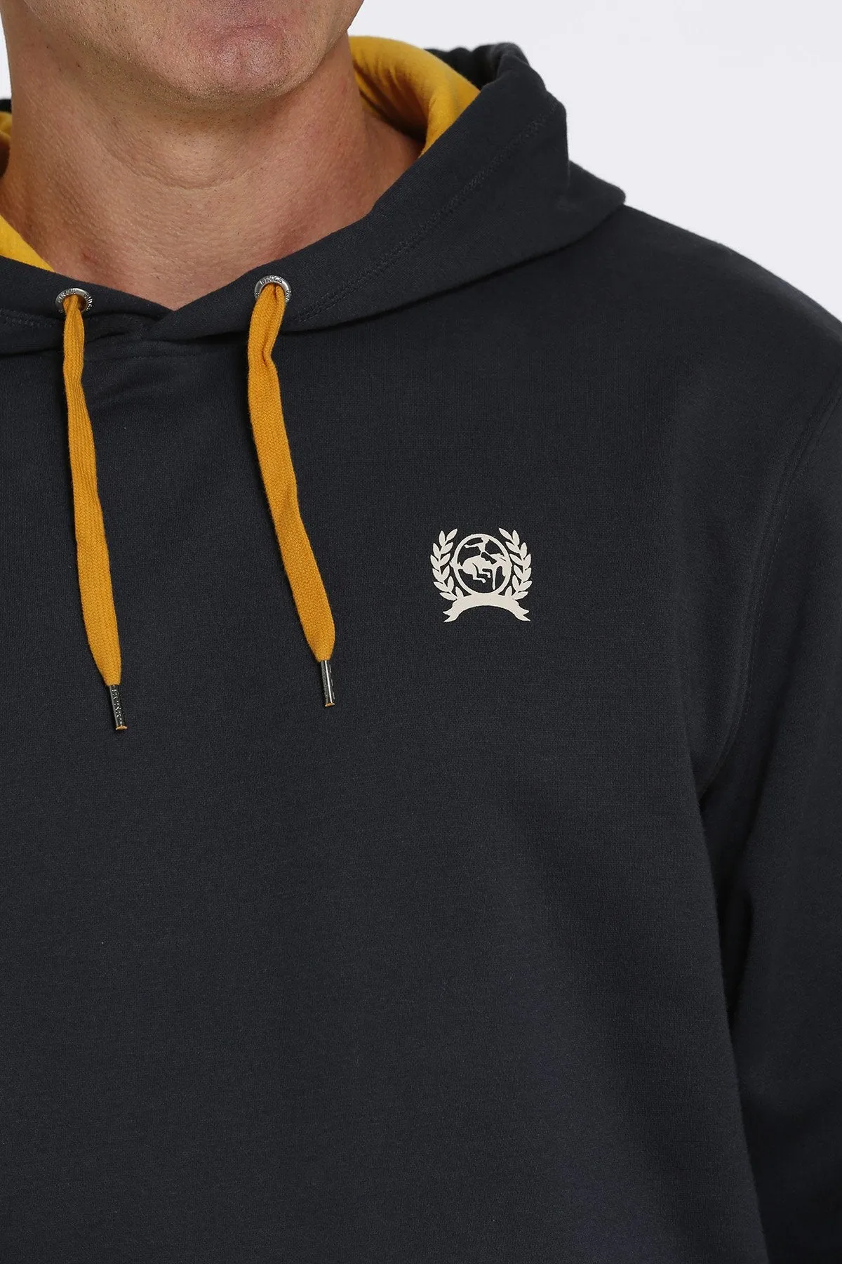 Navy Logo Cinch Men's Hoodie