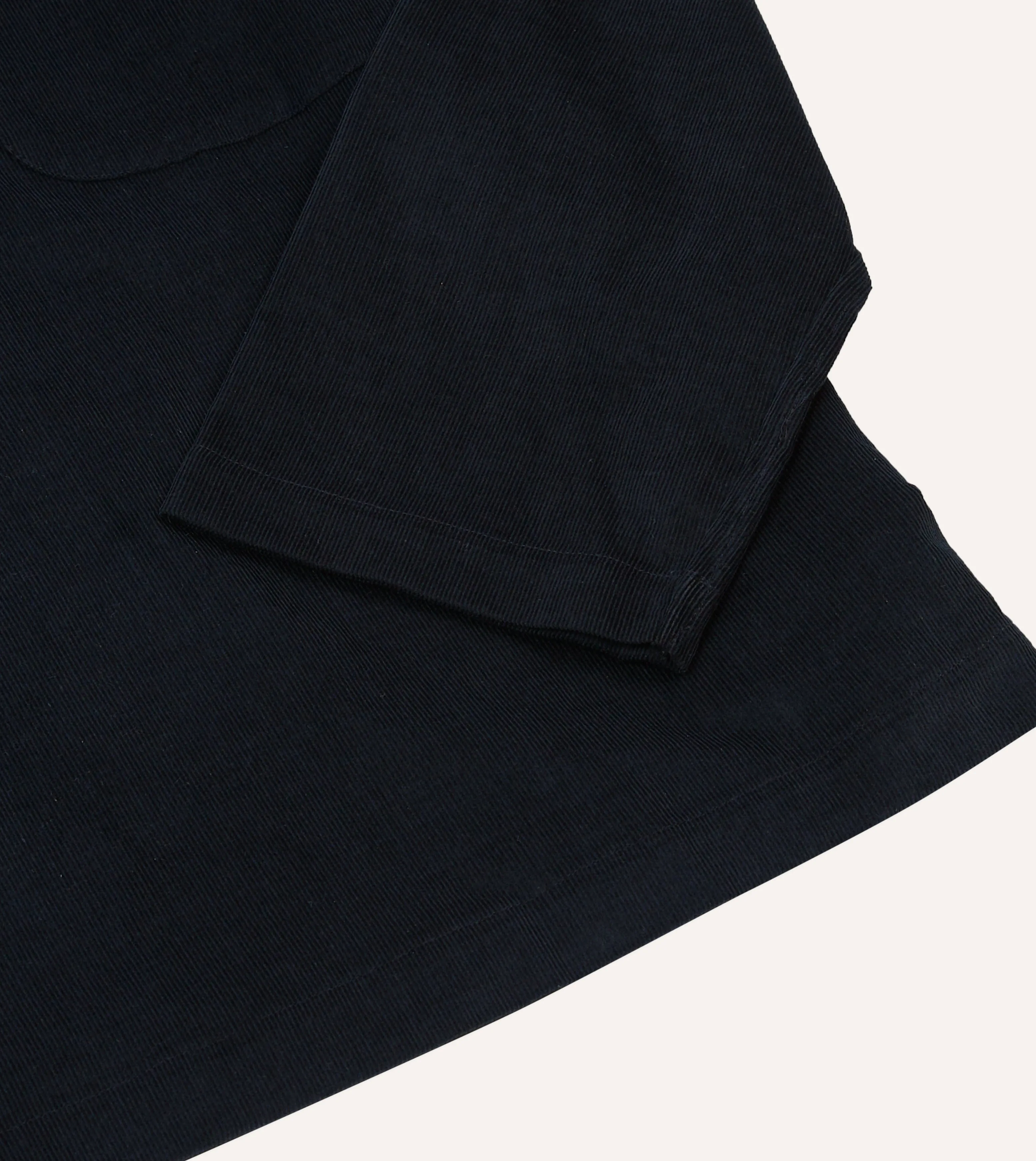 Navy Needlecord Smock