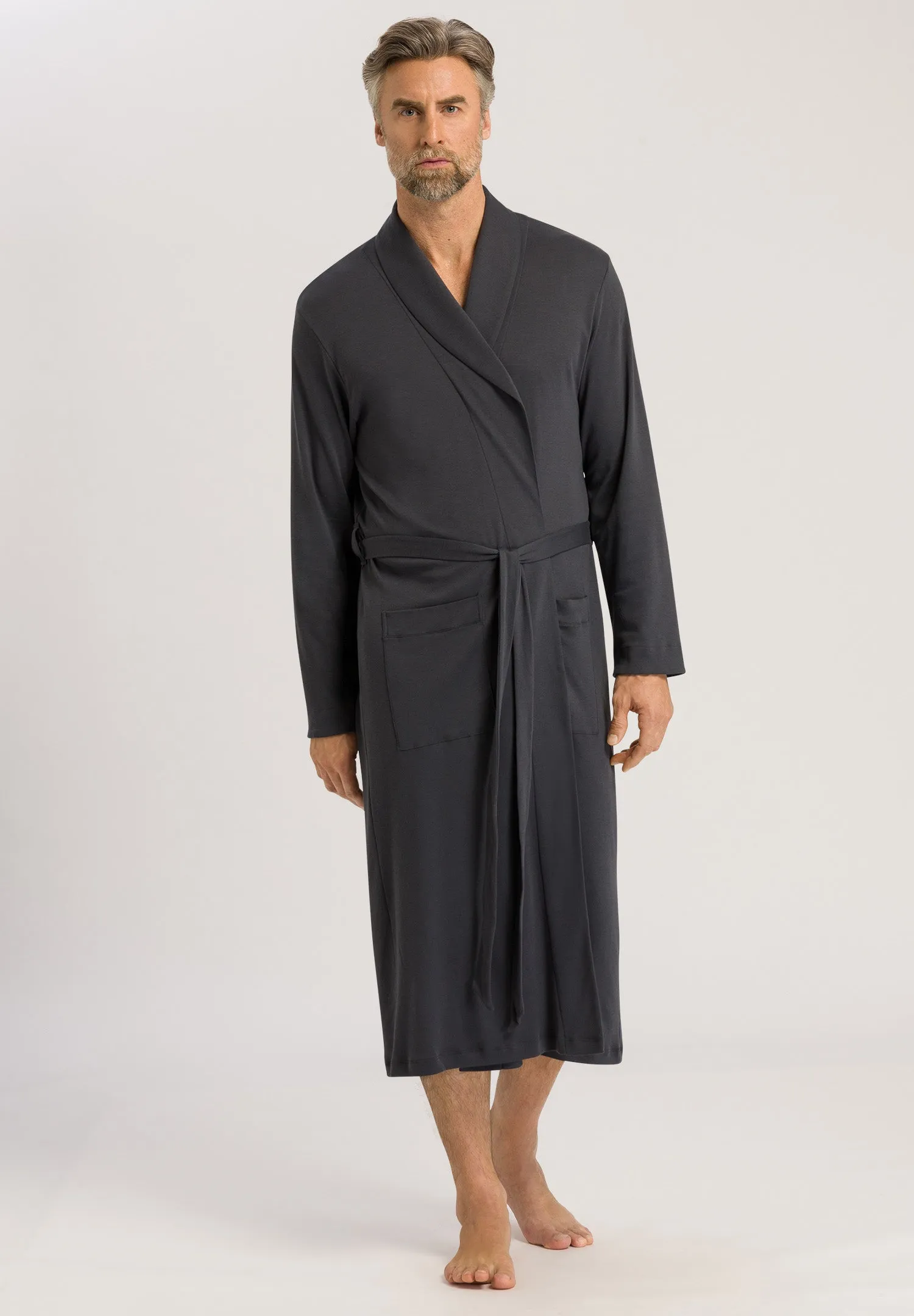 Night And Day Cotton Shawl Collar Robe | Dark Shale 75438-2844