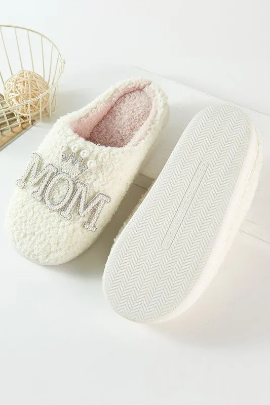 Pearl MOM Home Indoor Floor Slippers - Pink or Ivory