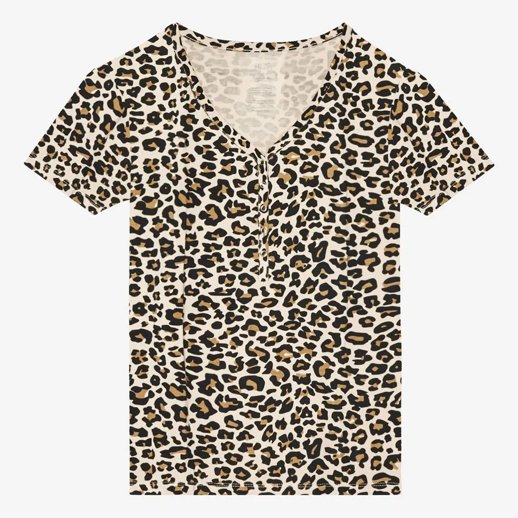 Posh Peanut Tan Lana Leopard Women's S/S Loungewear