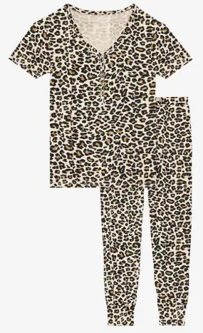 Posh Peanut Tan Lana Leopard Women's S/S Loungewear