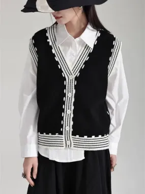 Rossi Knit Vest - Black