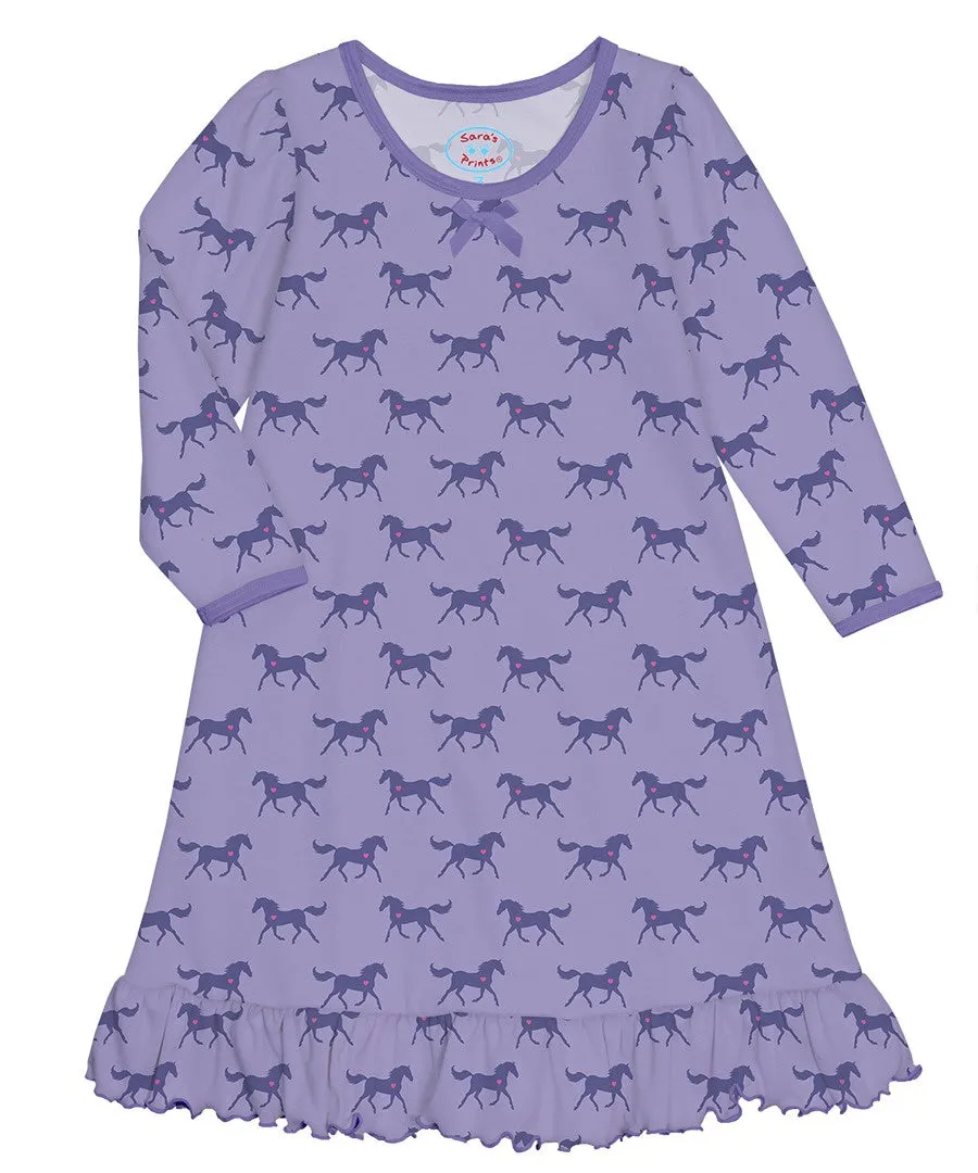 Sara's Prints Puffed Sleeve Nightgown 1505 5108