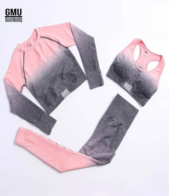 Seamless Ombre Sports Set 3