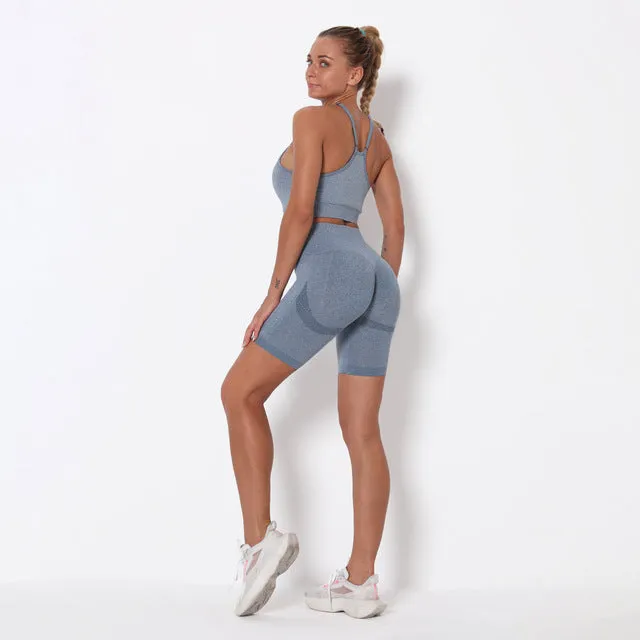 Seamless Women Short Yoga Sets